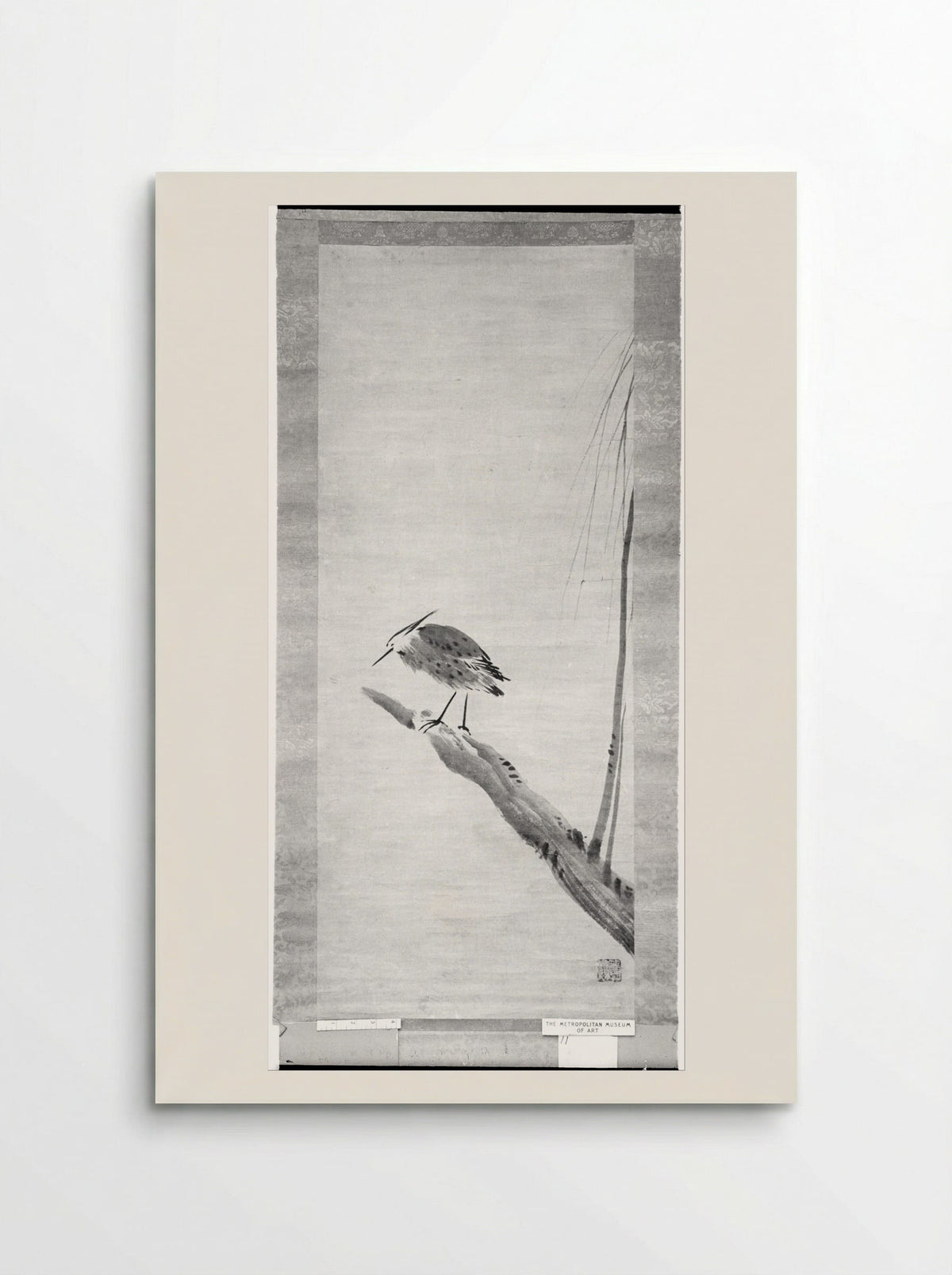 Heron and Willow - Sesshū Tōyō - Poster