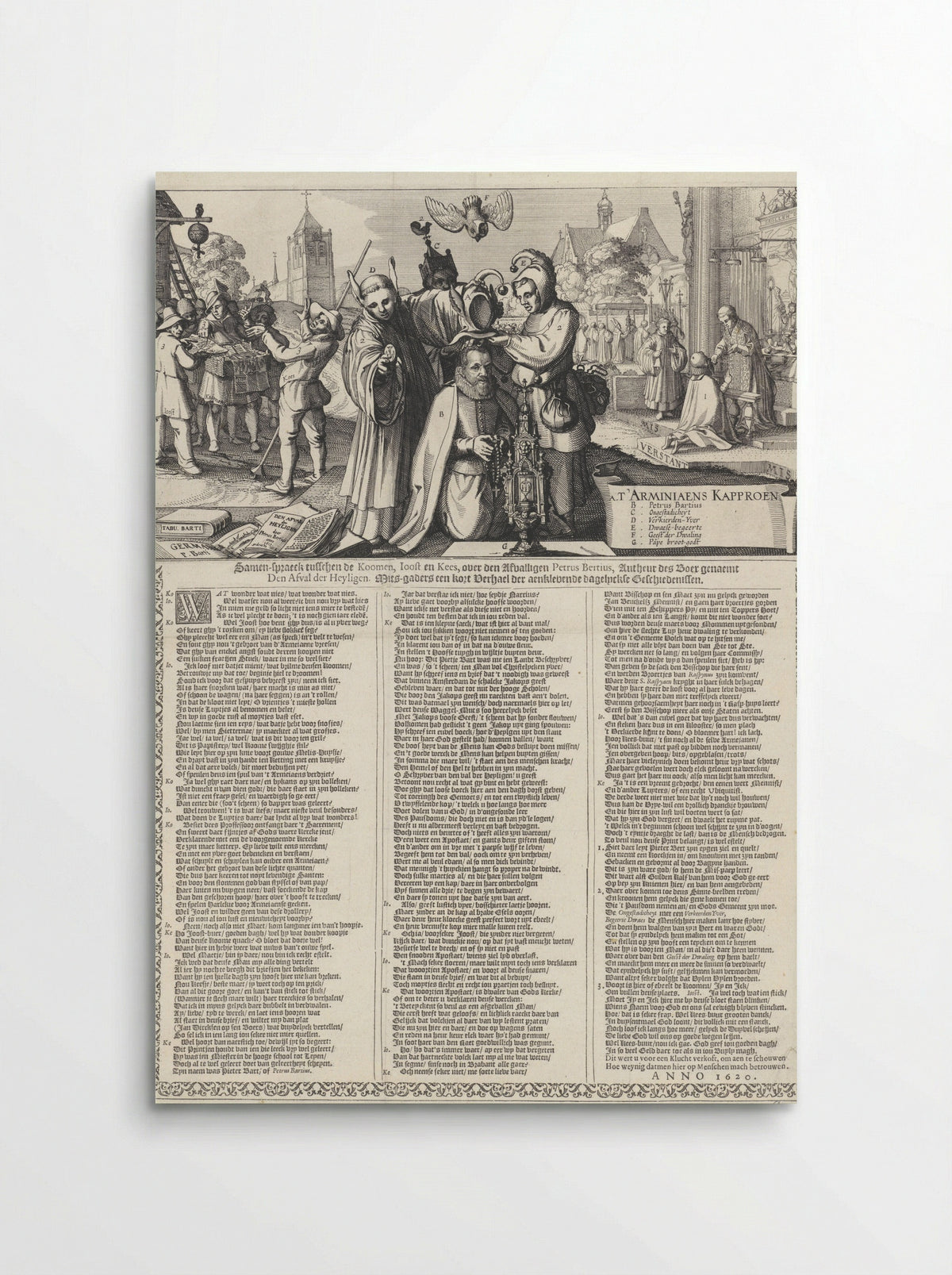 Het Arminiaans Kaproen - Claes Jansz. Visscher (II) - Poster