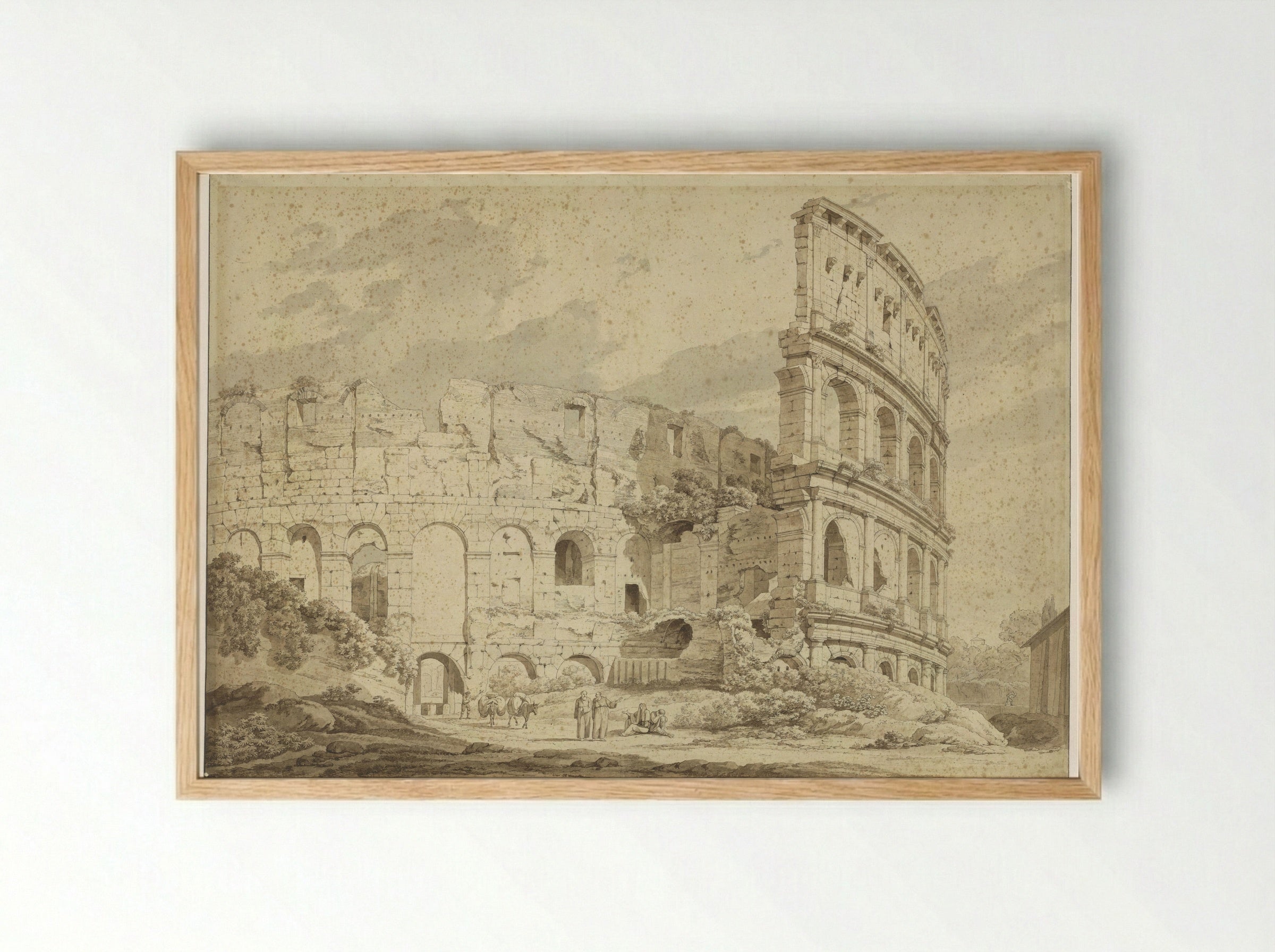 Het Colosseum in Rome - Hendrik Voogd - Framed Print Wood