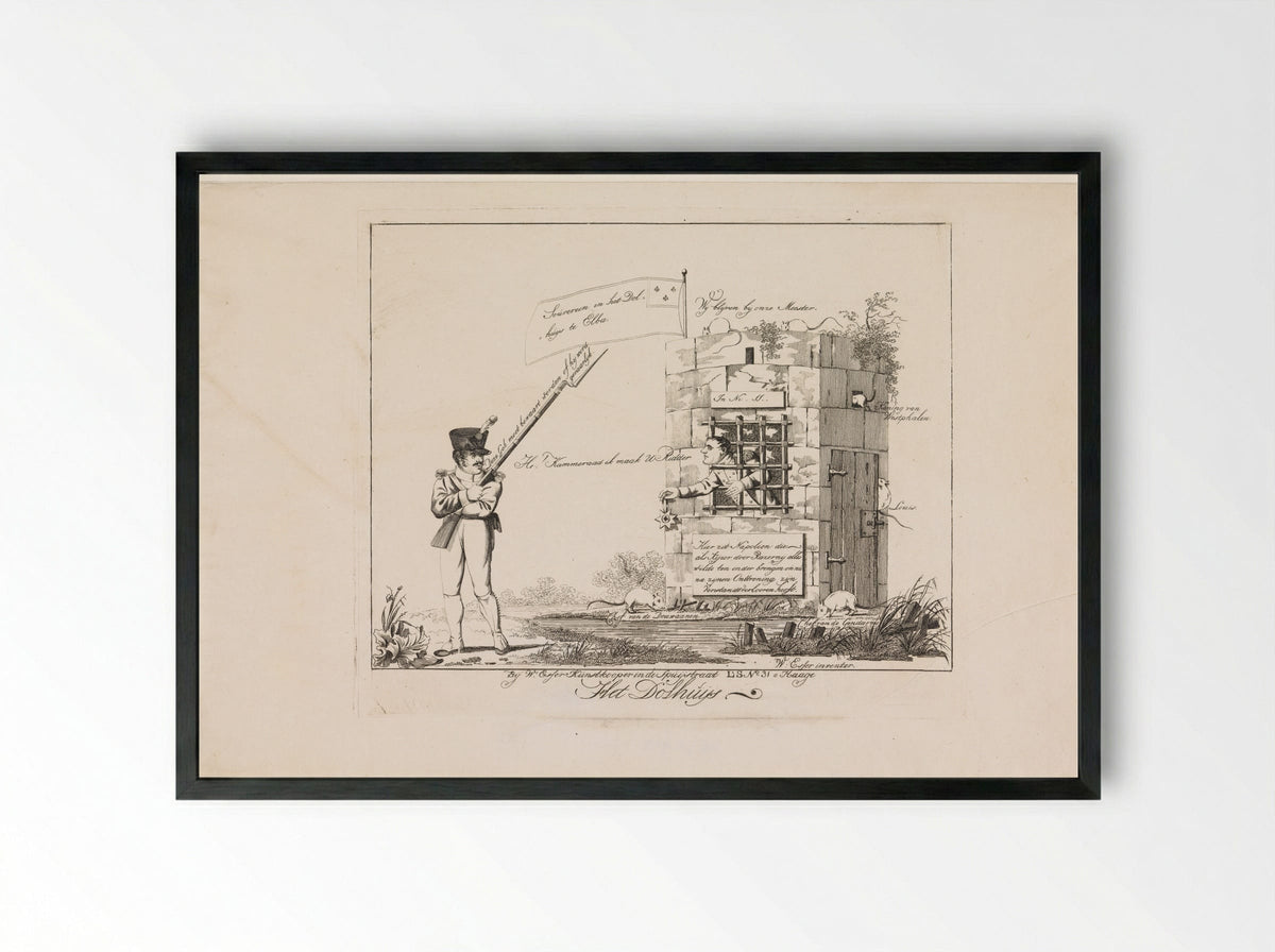 Het Dolhuijs - Wijnand Esser - Framed Print Black