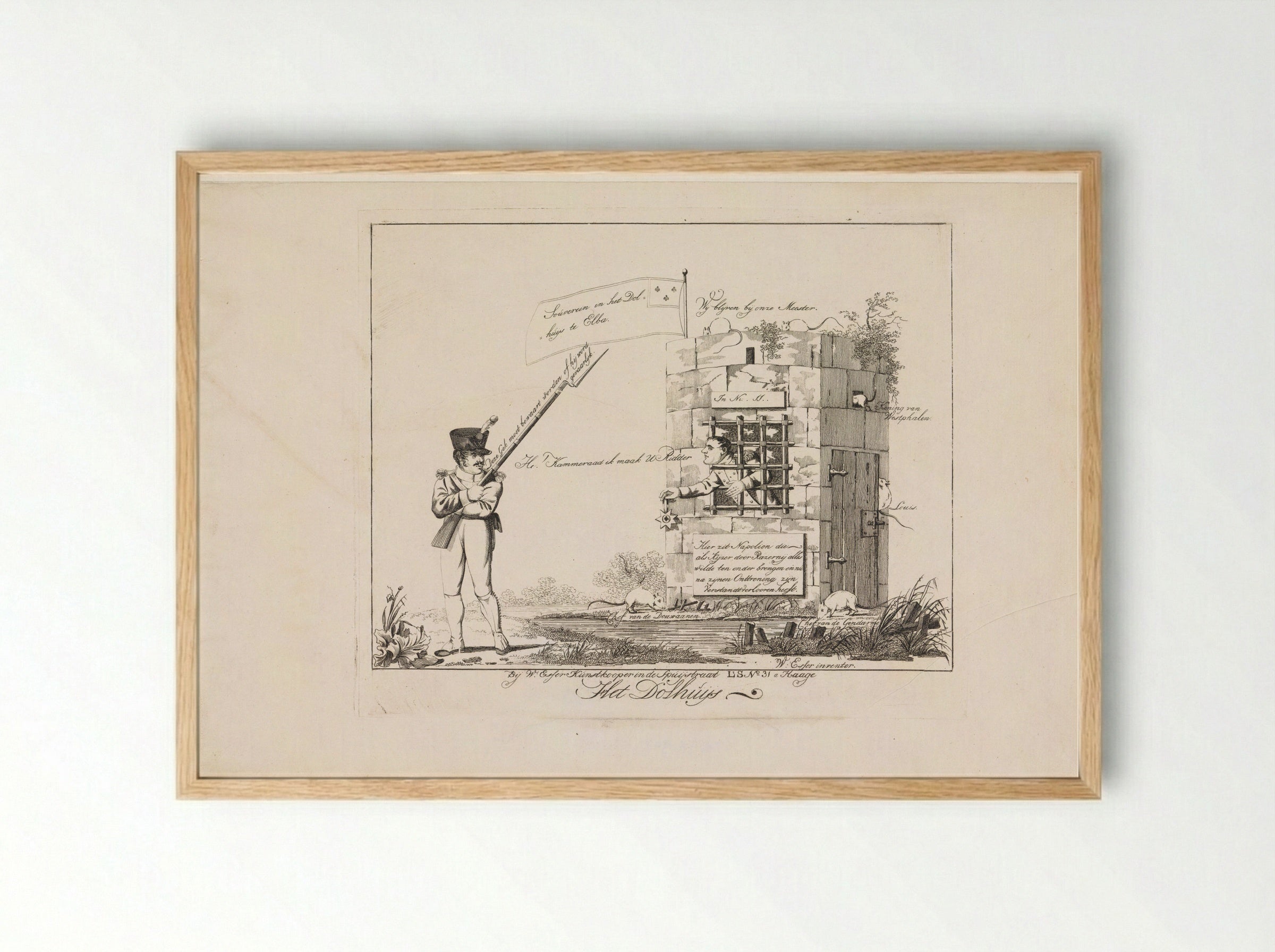 Het Dolhuijs - Wijnand Esser - Framed Print Wood