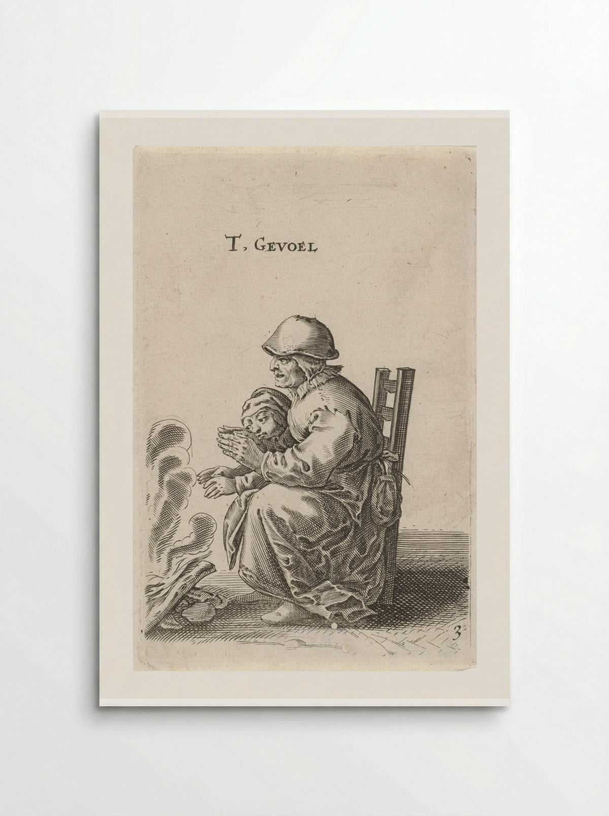 Het Gevoel (The Sense of Touch) - Salomon Savery - Poster