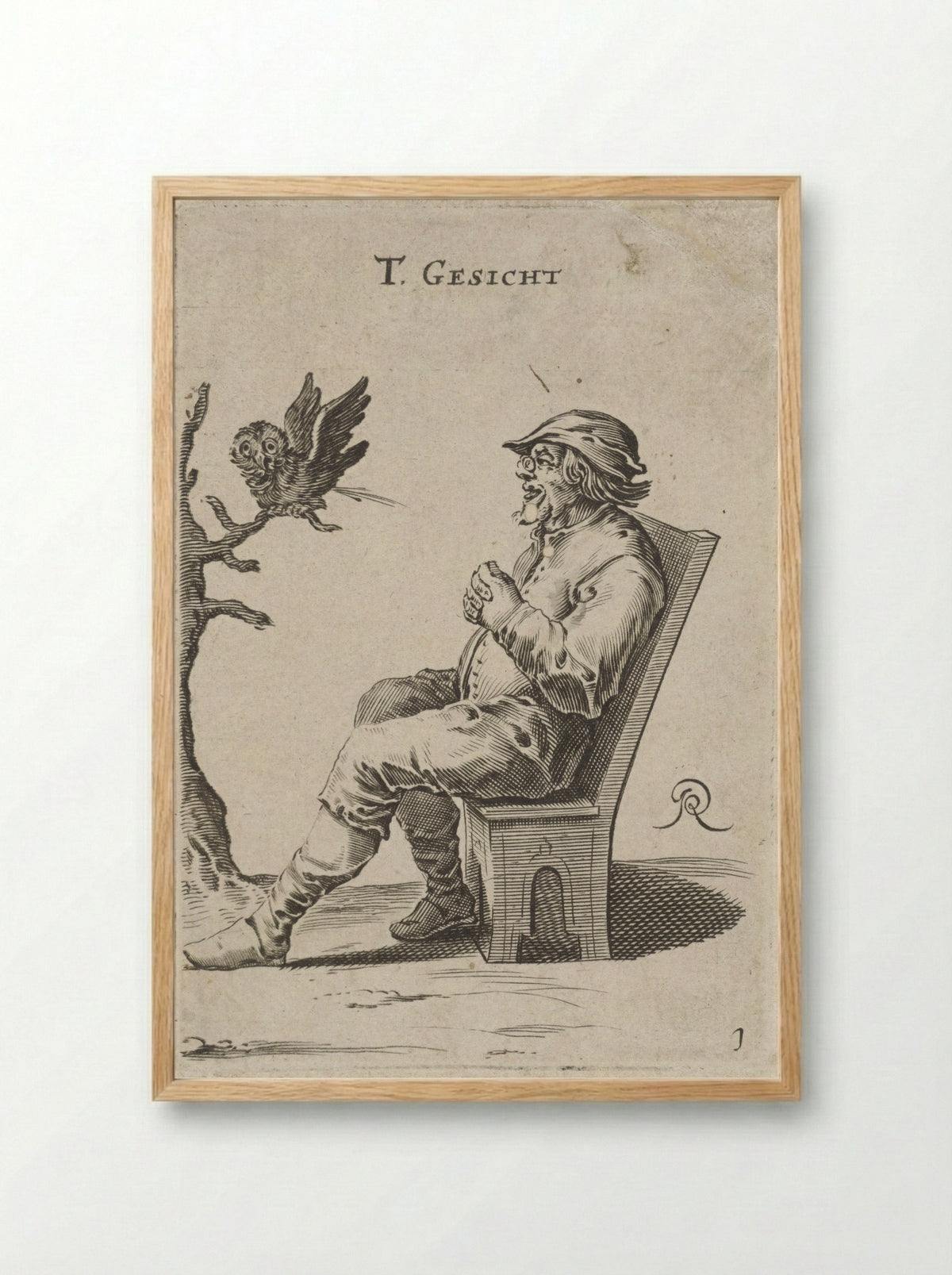 Het Gezicht (The Sense of Sight) - Salomon Savery - Framed Print Wood