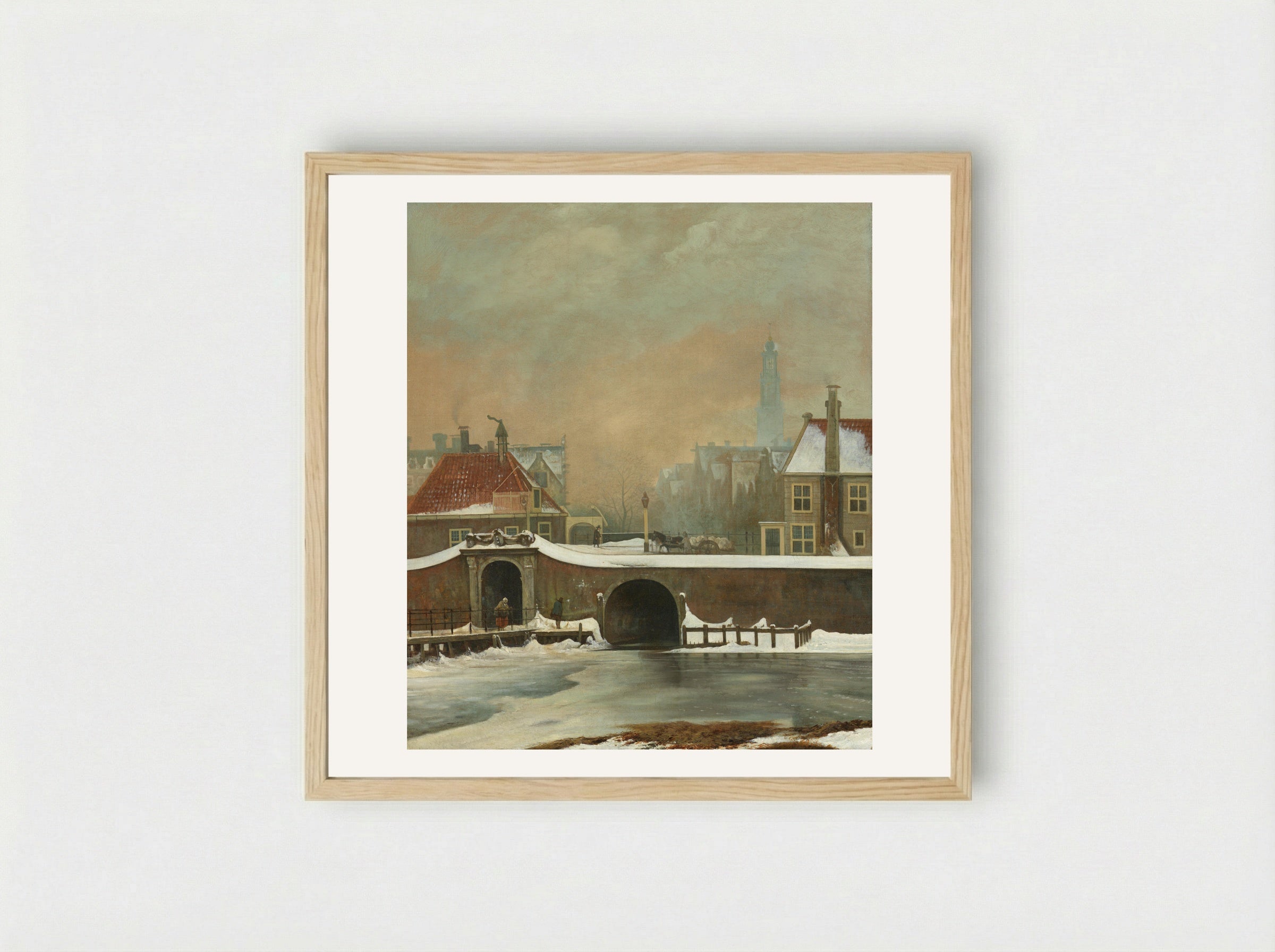 Het Raampoortje in Amsterdam - Wouter Johannes van Troostwijk - Framed Print Wood