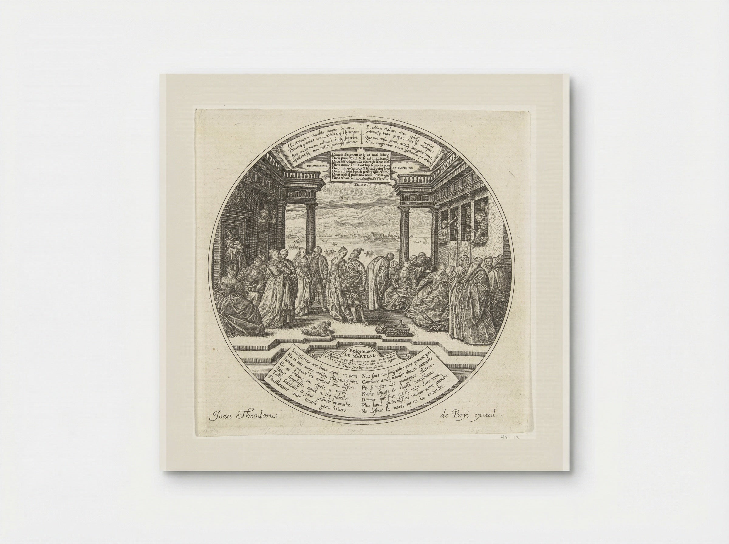 Het Venetiaanse Bal of de bruiloft van Antenor - Johann Theodor de Bry - Poster