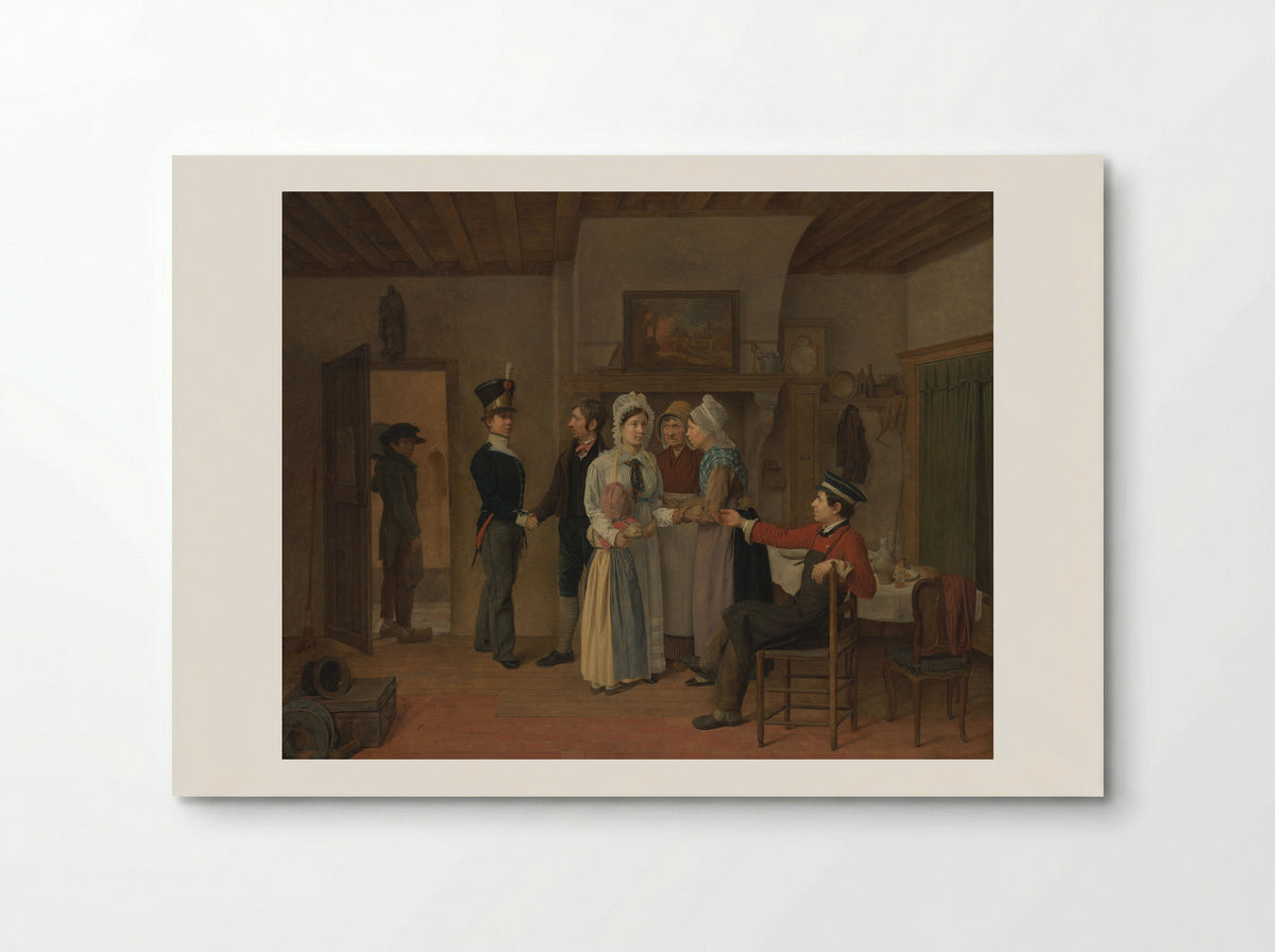Het afscheid van de soldaat - Charles van Beveren - Poster