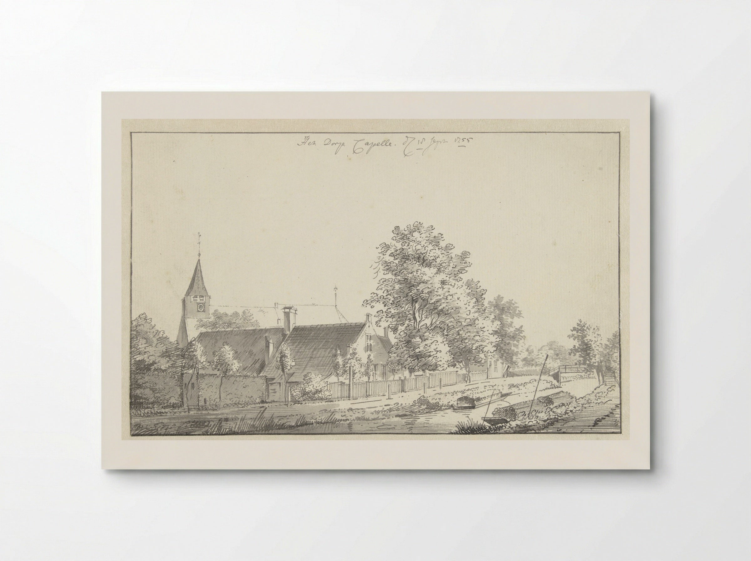 Het dorp Capelle aan de IJssel - Jan de Beijer - Poster