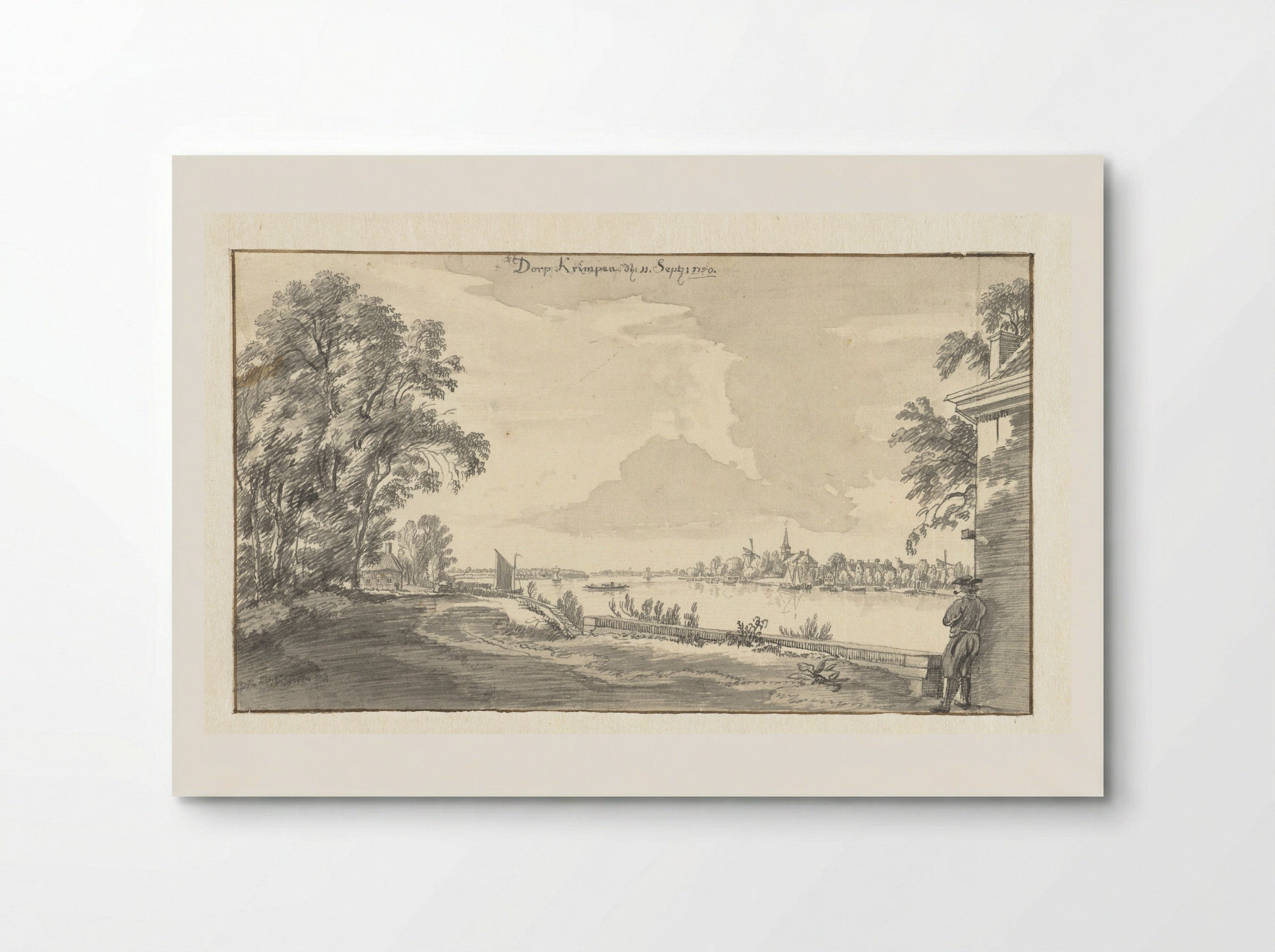 Het dorp Krimpen - Jan de Beijer - Poster