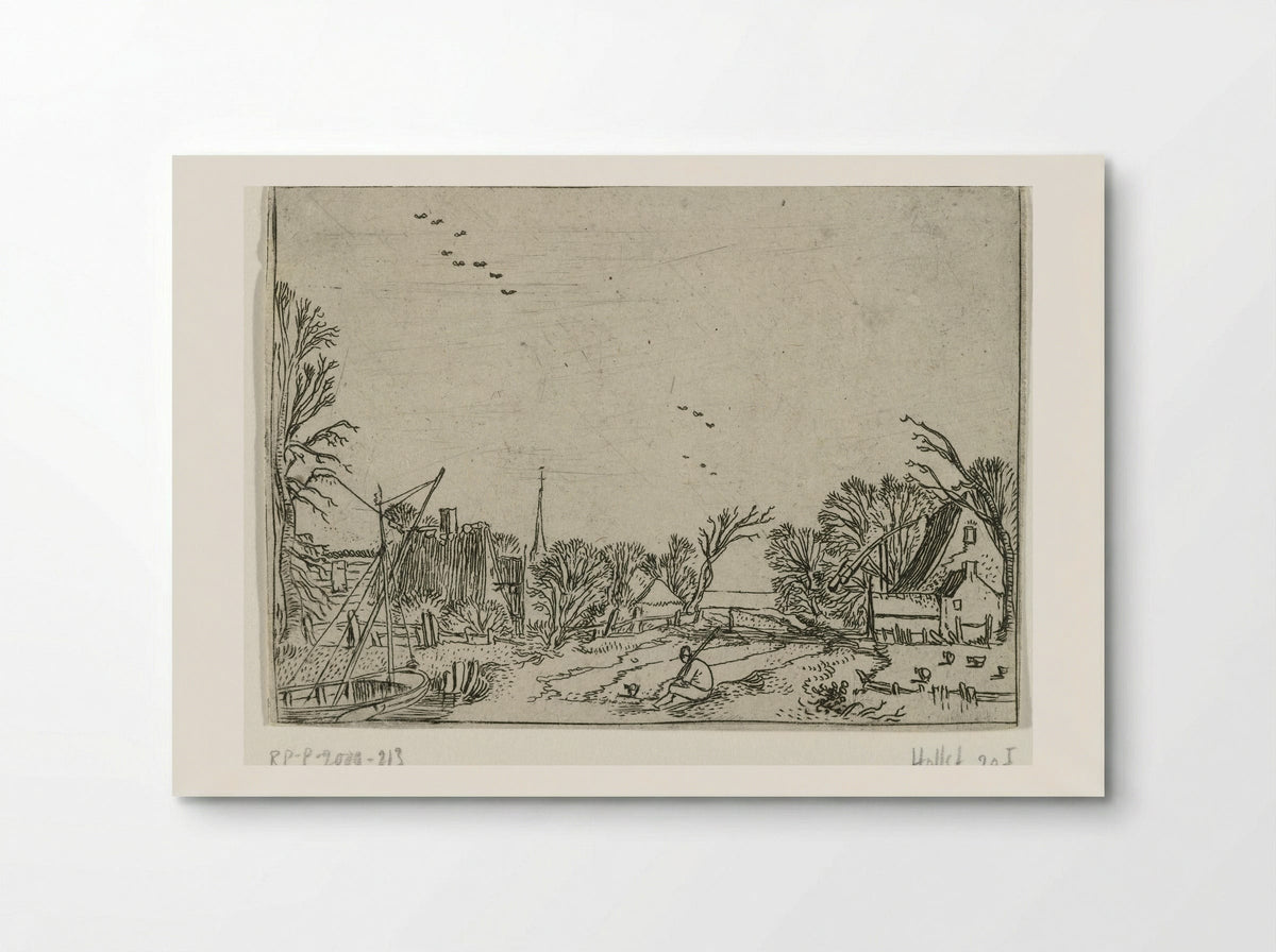 Het dorp (The Village) - Esaias van de Velde - Poster