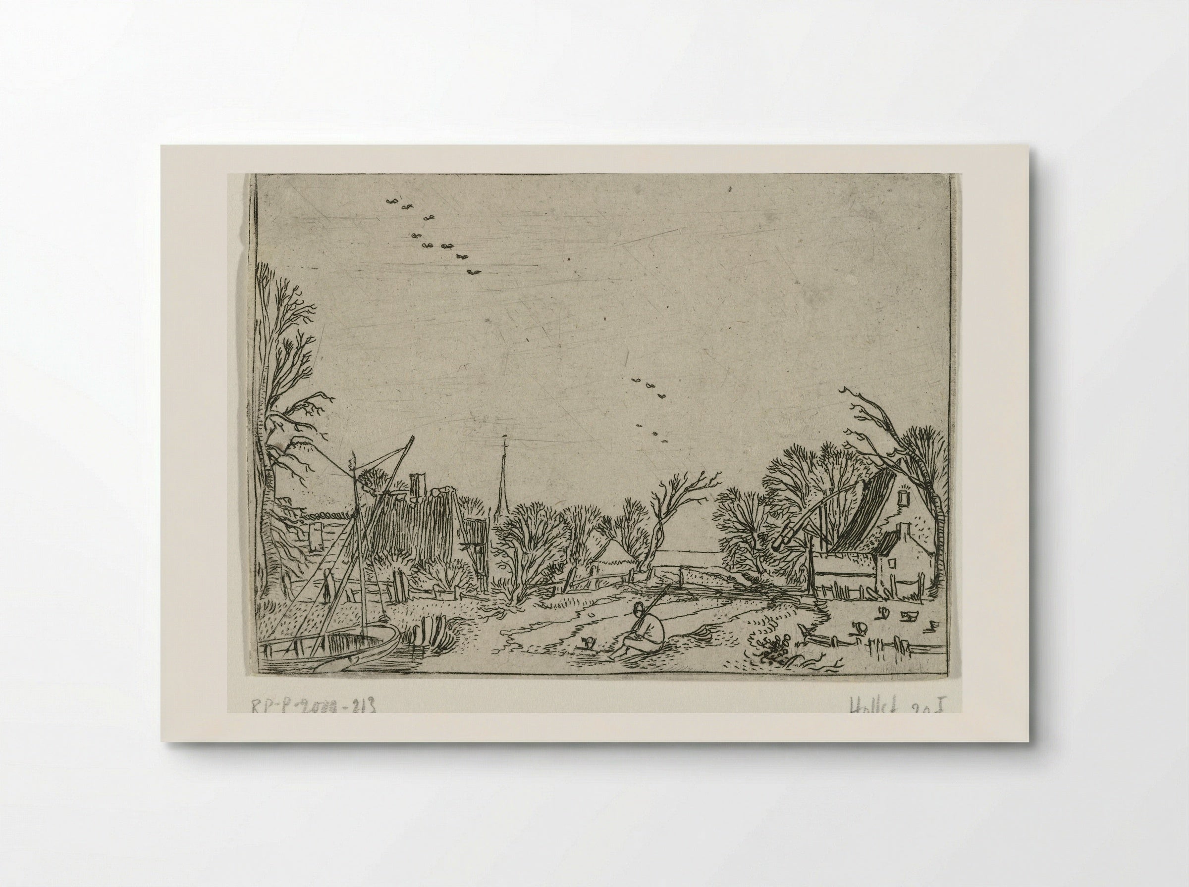 Het dorp (The Village) - Esaias van de Velde - Poster