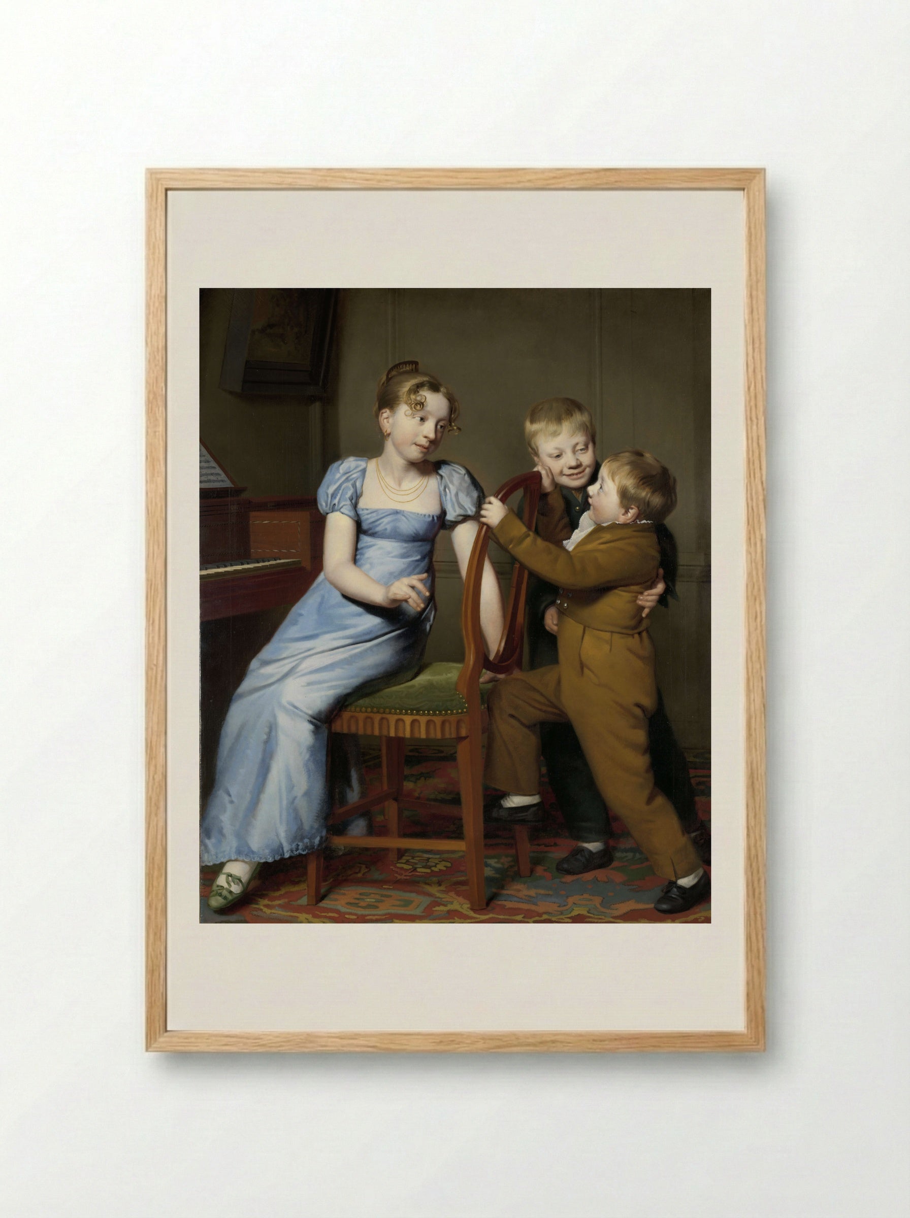 Het gestoorde pianospel - Willem Bartel van der Kooi - Framed Print Wood