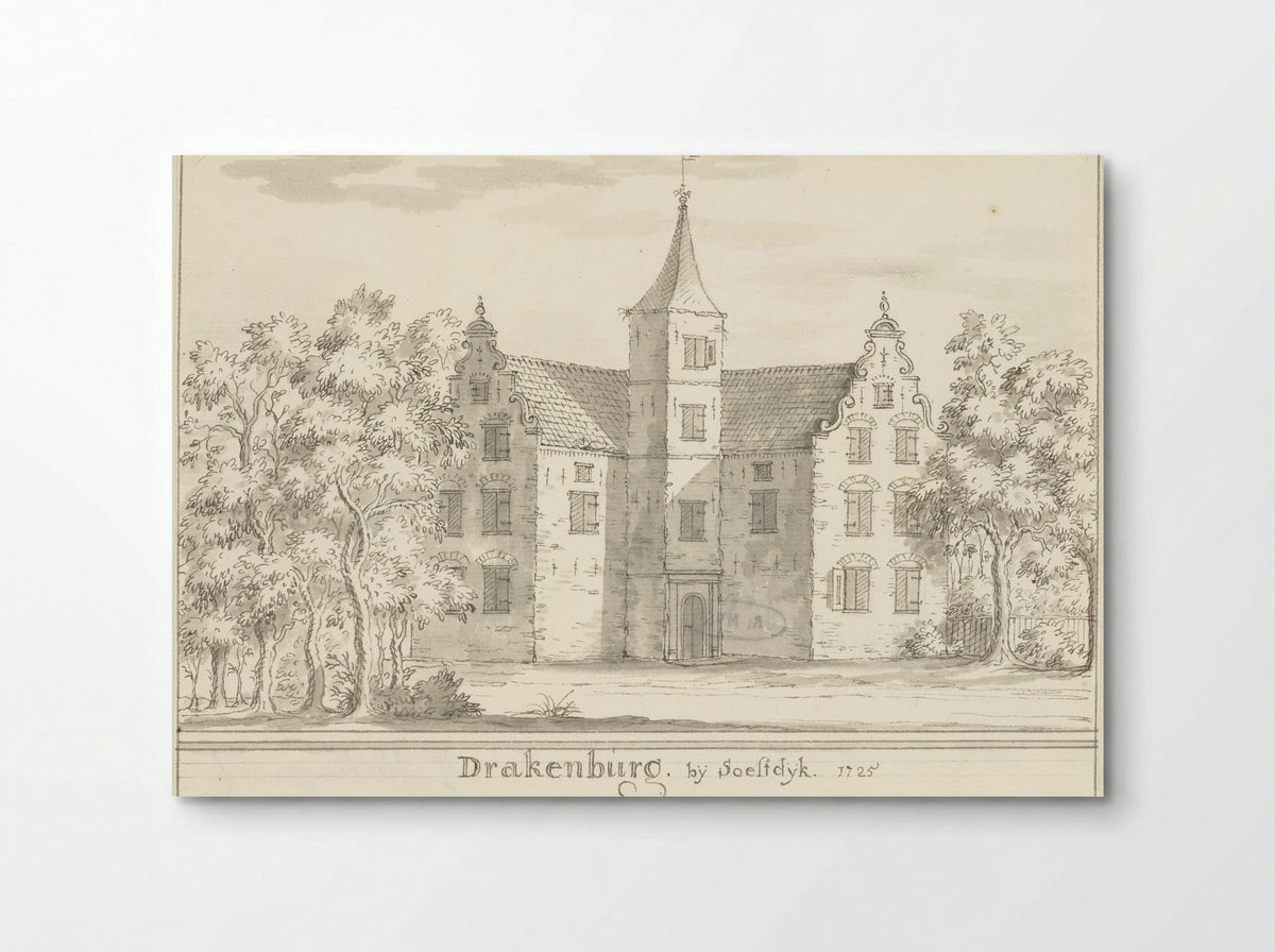 Het kasteel Drakenburg bij Soestdijk - Jacobus Stellingwerff - Poster
