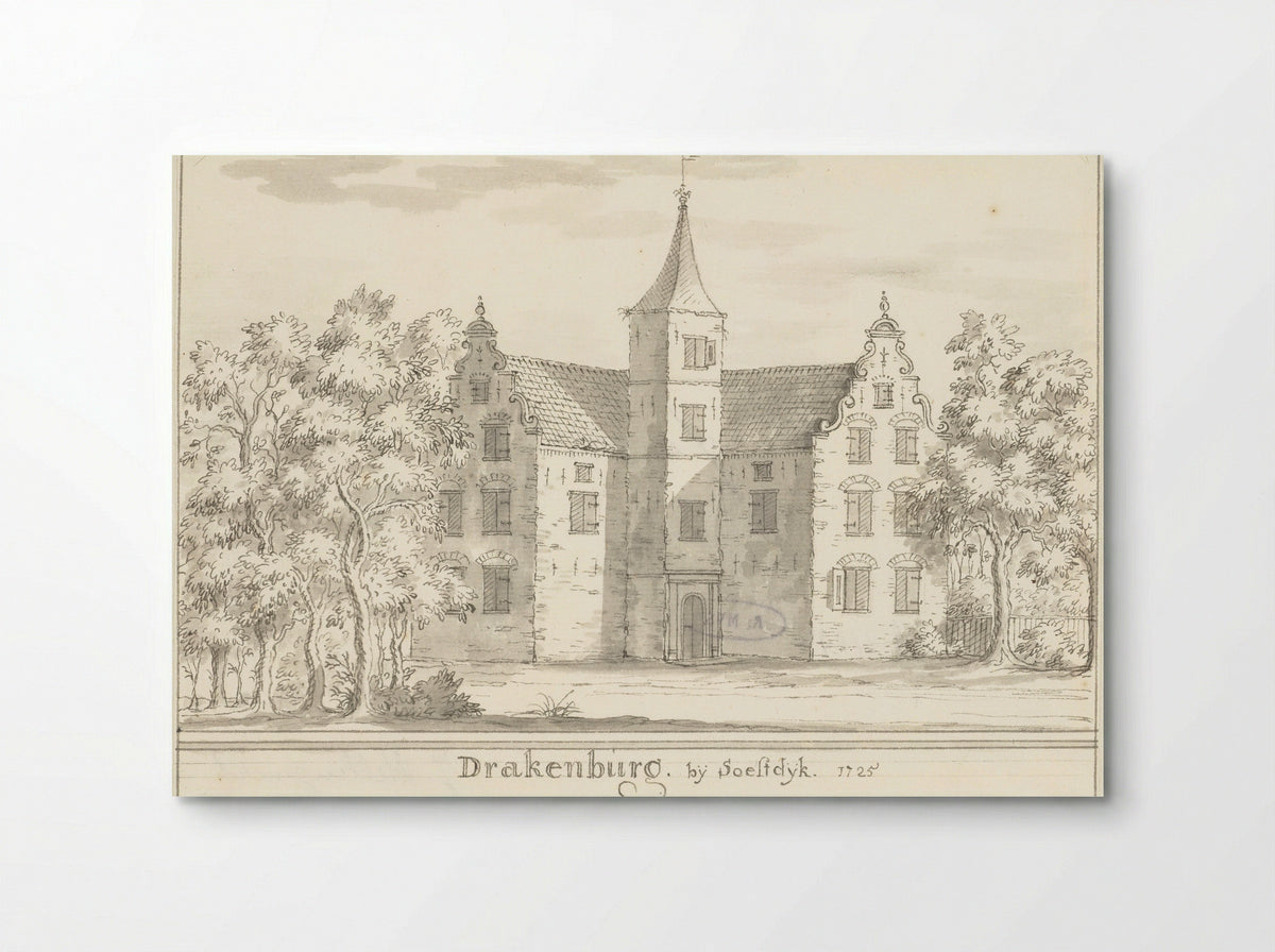 Het kasteel Drakenburg bij Soestdijk - Jacobus Stellingwerff - Poster