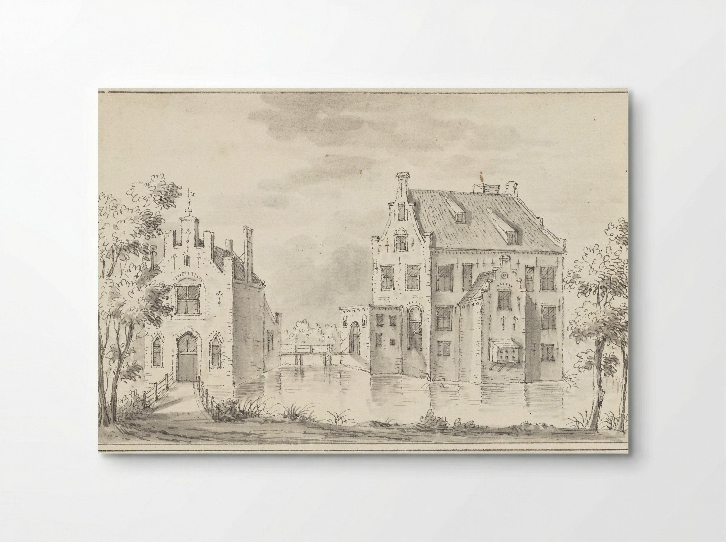 Het kasteel Groenewoude bij Woudenberg - Jacobus Stellingwerff - Poster