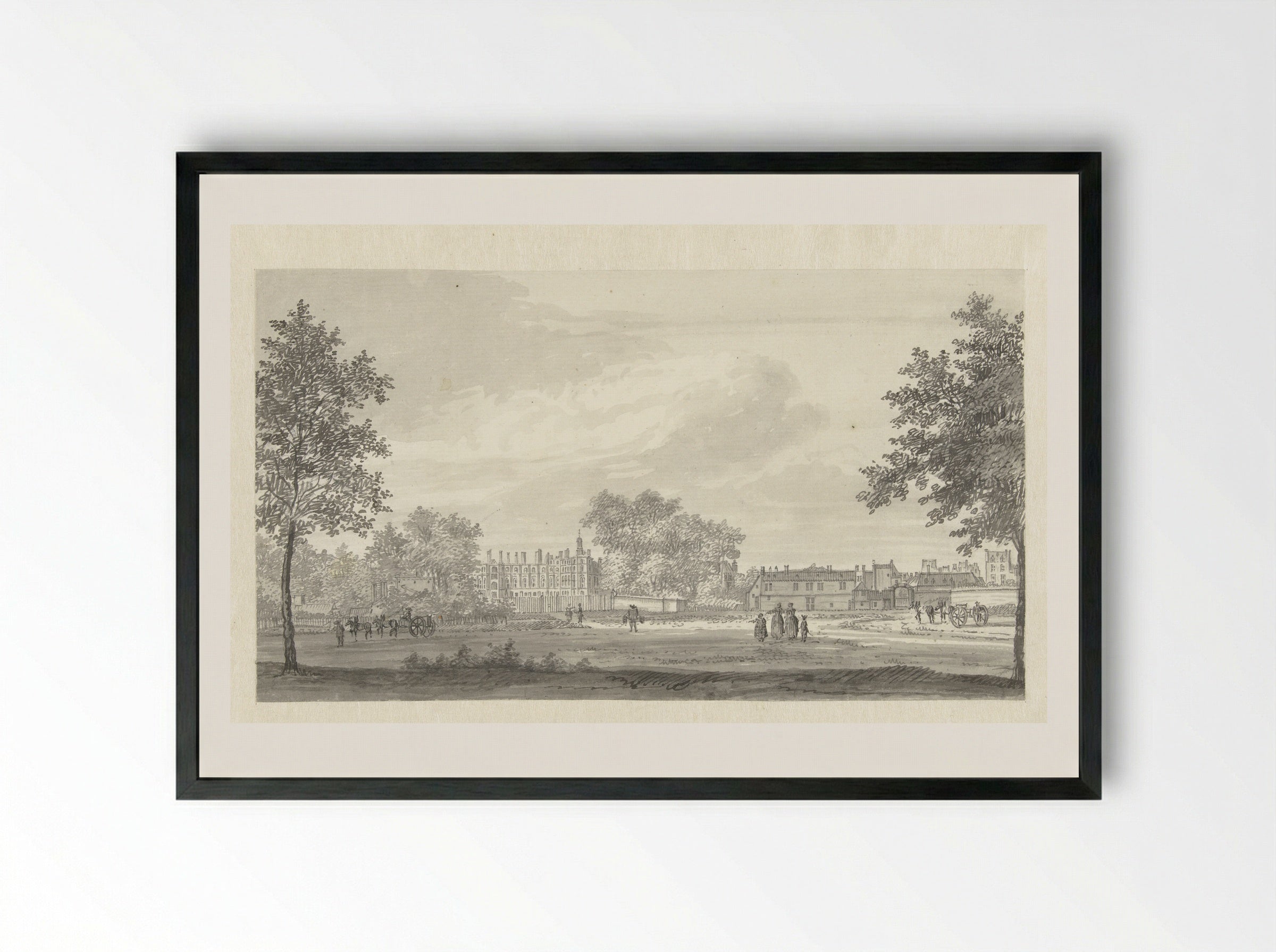 Het kasteel van St. Germain - Jan de Beijer - Framed Print Black
