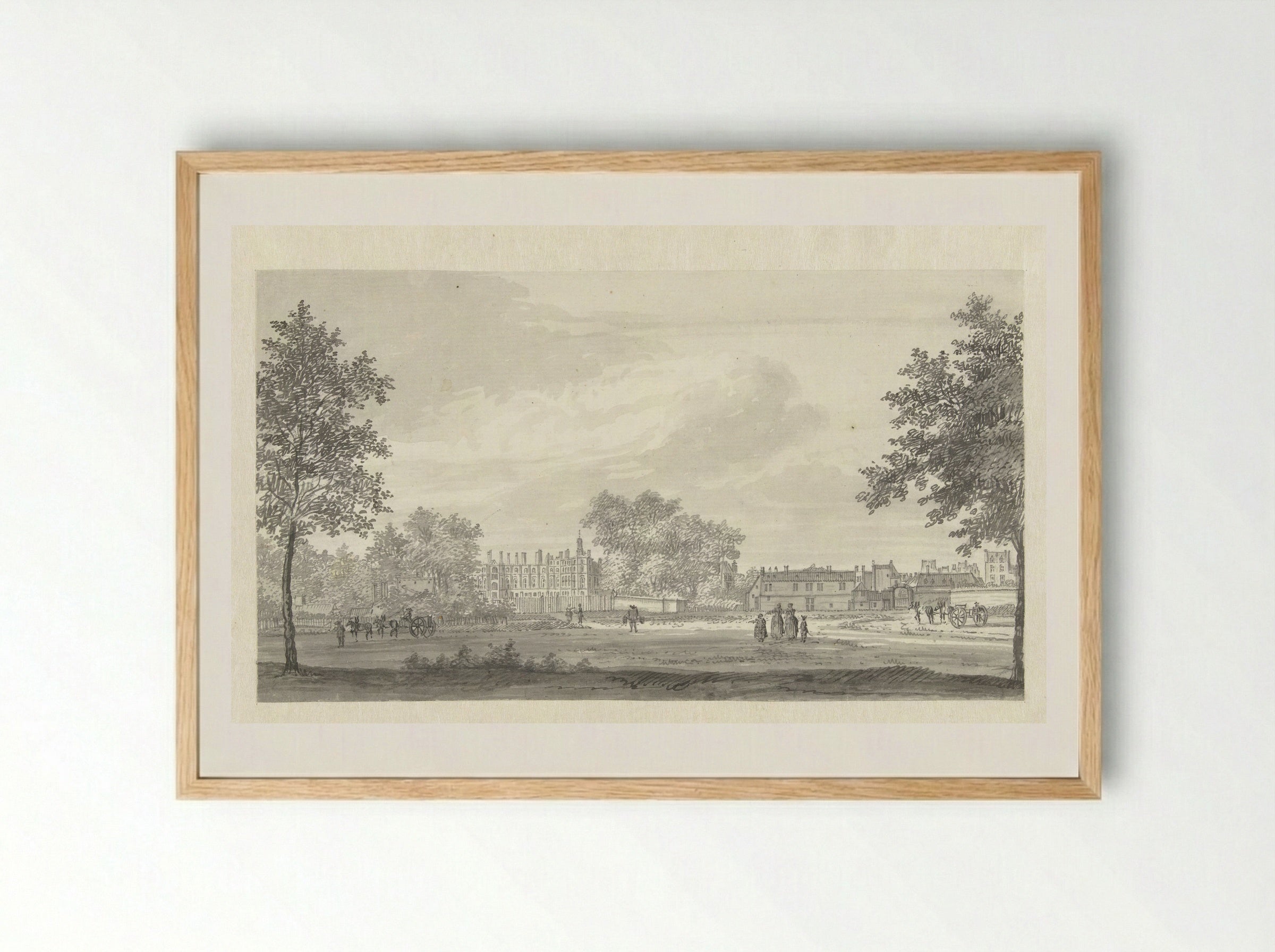 Het kasteel van St. Germain - Jan de Beijer - Framed Print Wood