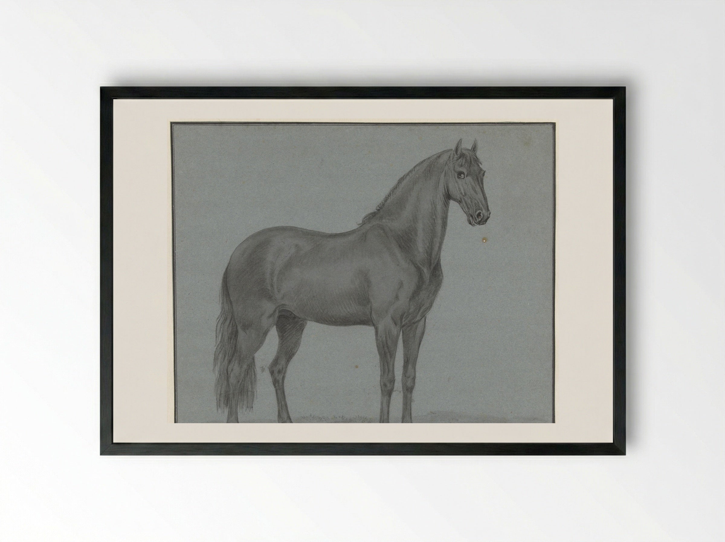 Het paard van Monsieur de Guille - Tethart Philip Christian Haag - Framed Print Black