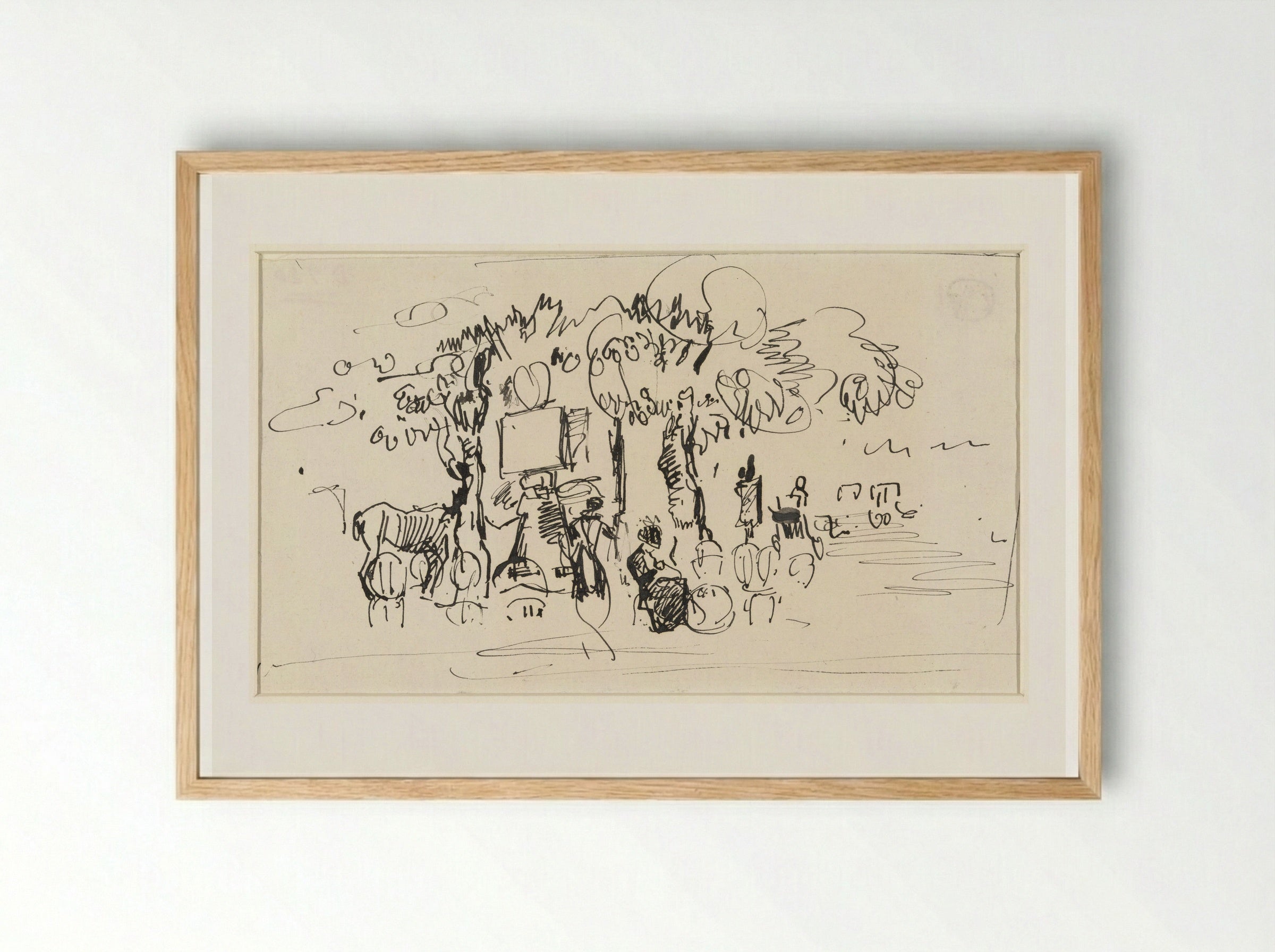 Het park - Rik Wouters - Framed Print Wood