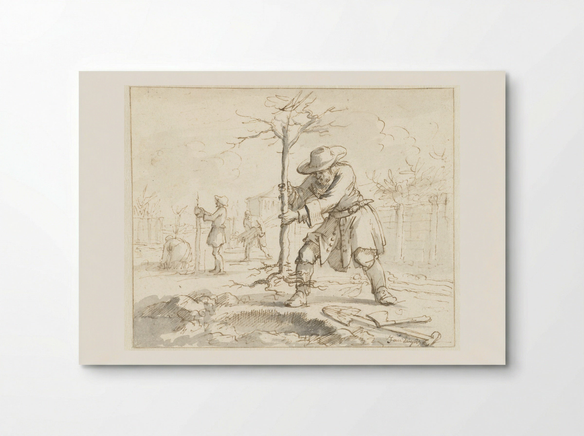 Het planten van bomen - Jan Luyken - Poster