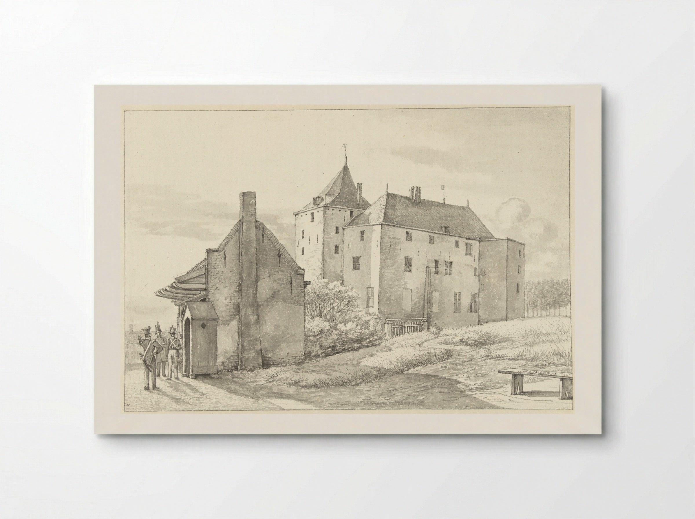Het slot Loevestein - Gerrit Lamberts - Poster