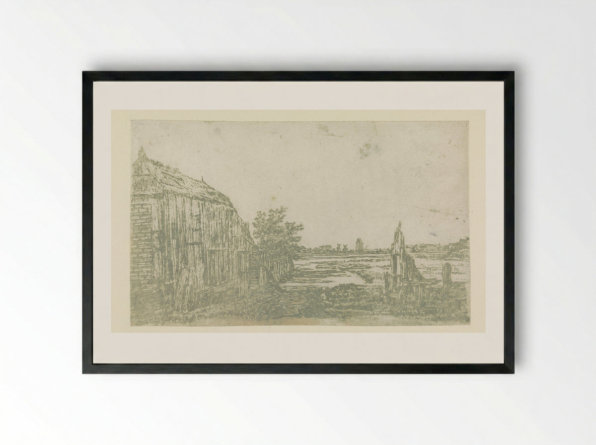 Het sluisje - Jan Ruyscher - Framed Print Black