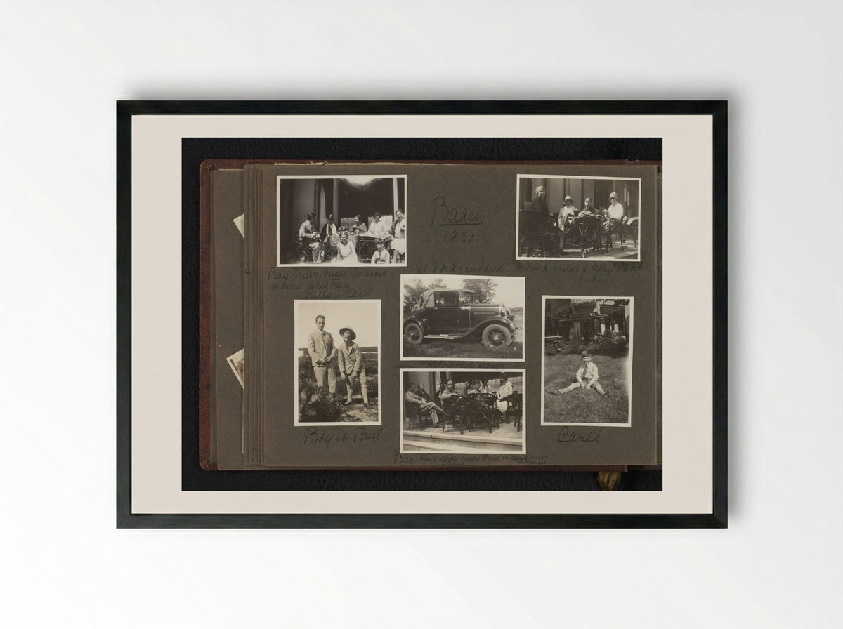 Hetty Boelen in Baarn - Eva Charlotte Pennink-Boelen - Framed Print Black