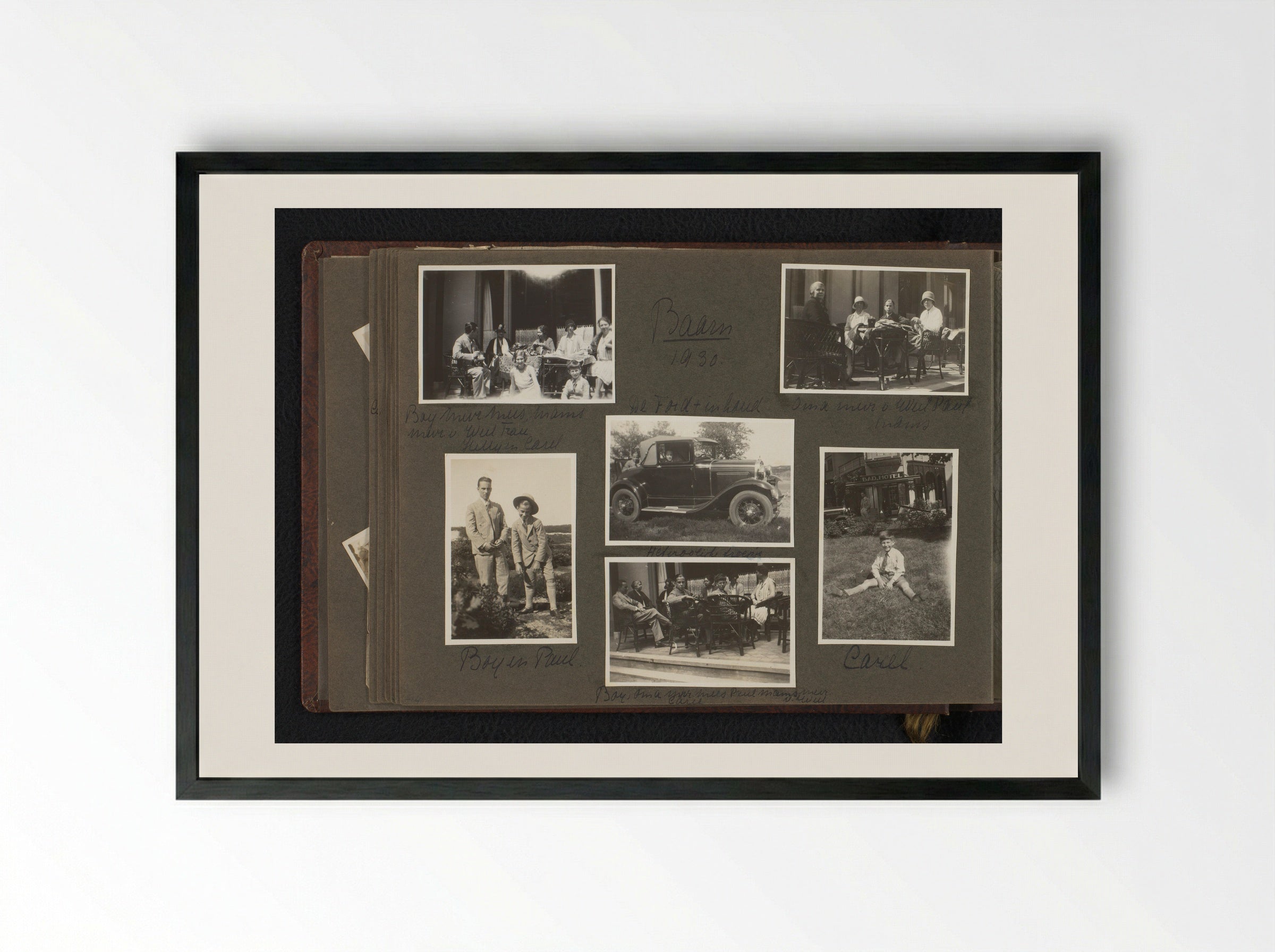 Hetty Boelen in Baarn - Eva Charlotte Pennink-Boelen - Framed Print Black