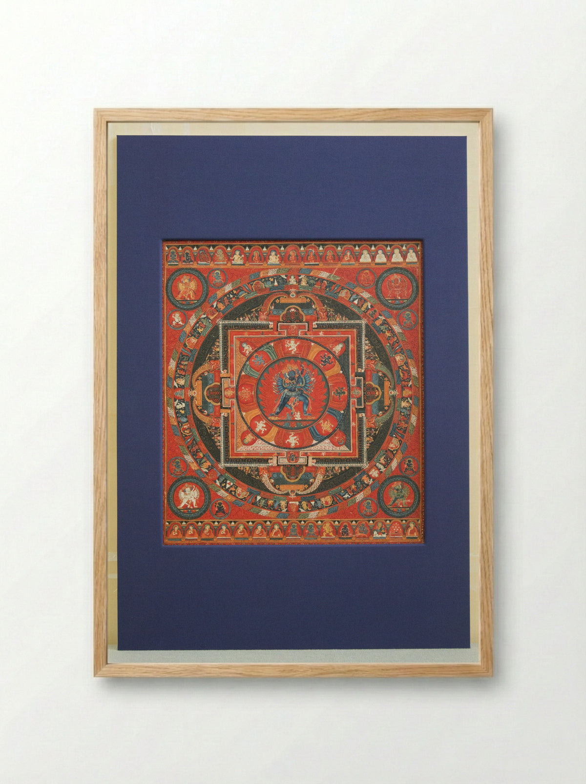 Hevajra Mandala - Sakya School - Framed Print Wood