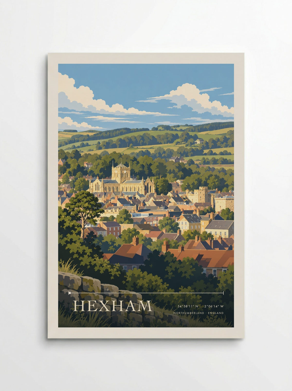 Hexham, Northumberland | Travel Poster - Poster