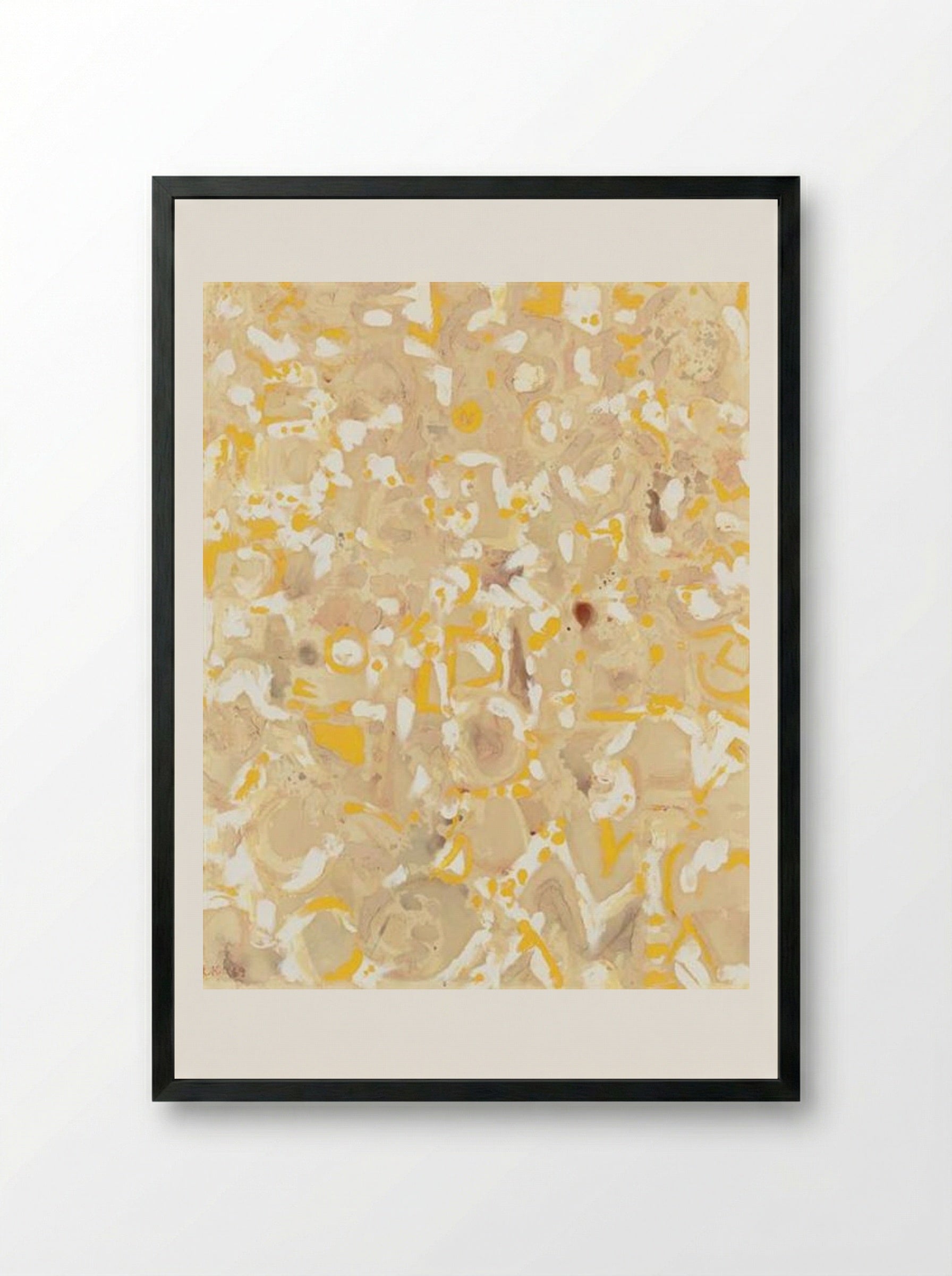 Hieroglyphs No. 12 - Lee Krasner - Framed Print Black