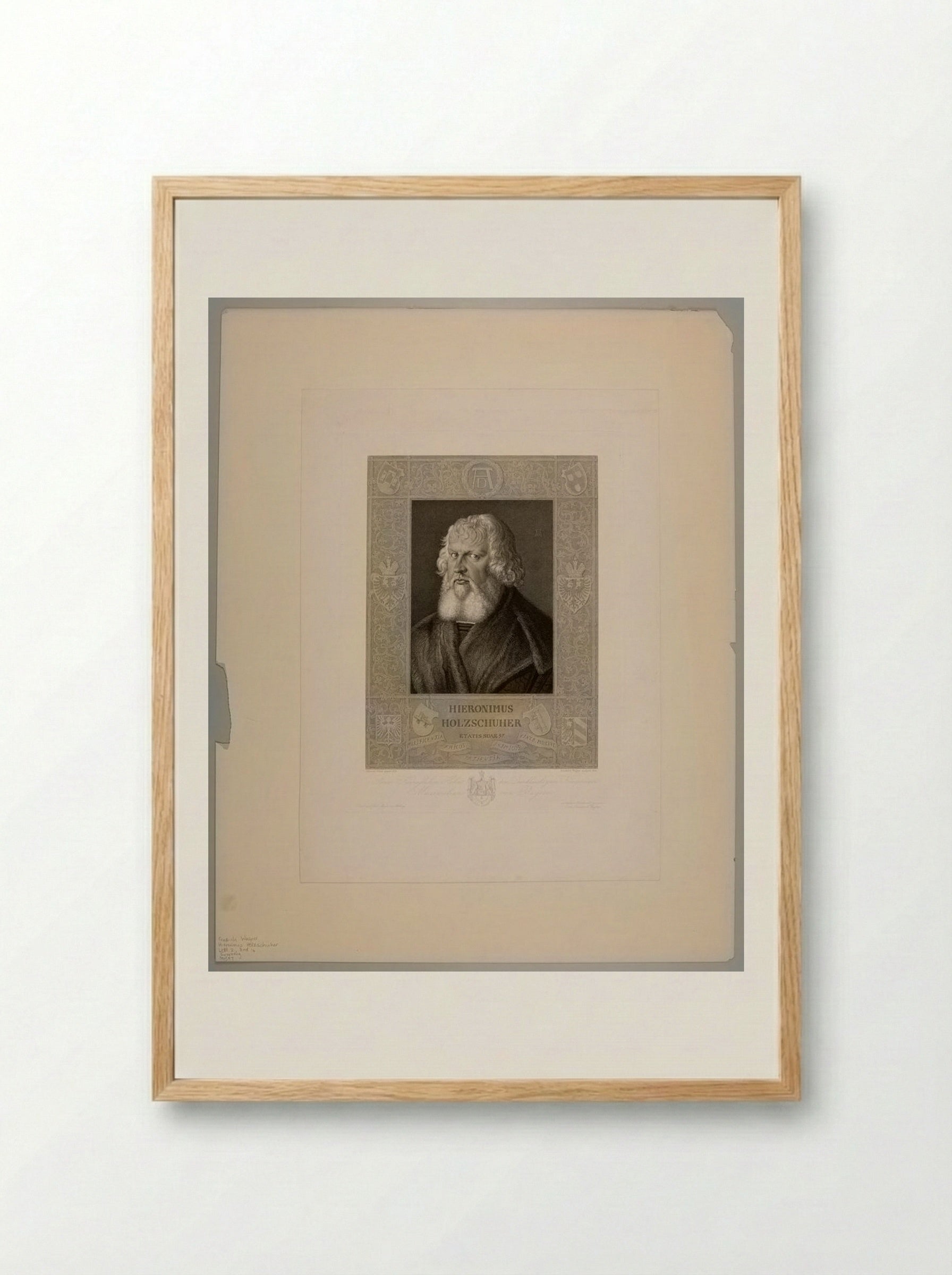 Hieronymus Holzschuher - Friedrich Wagner - Framed Print Wood