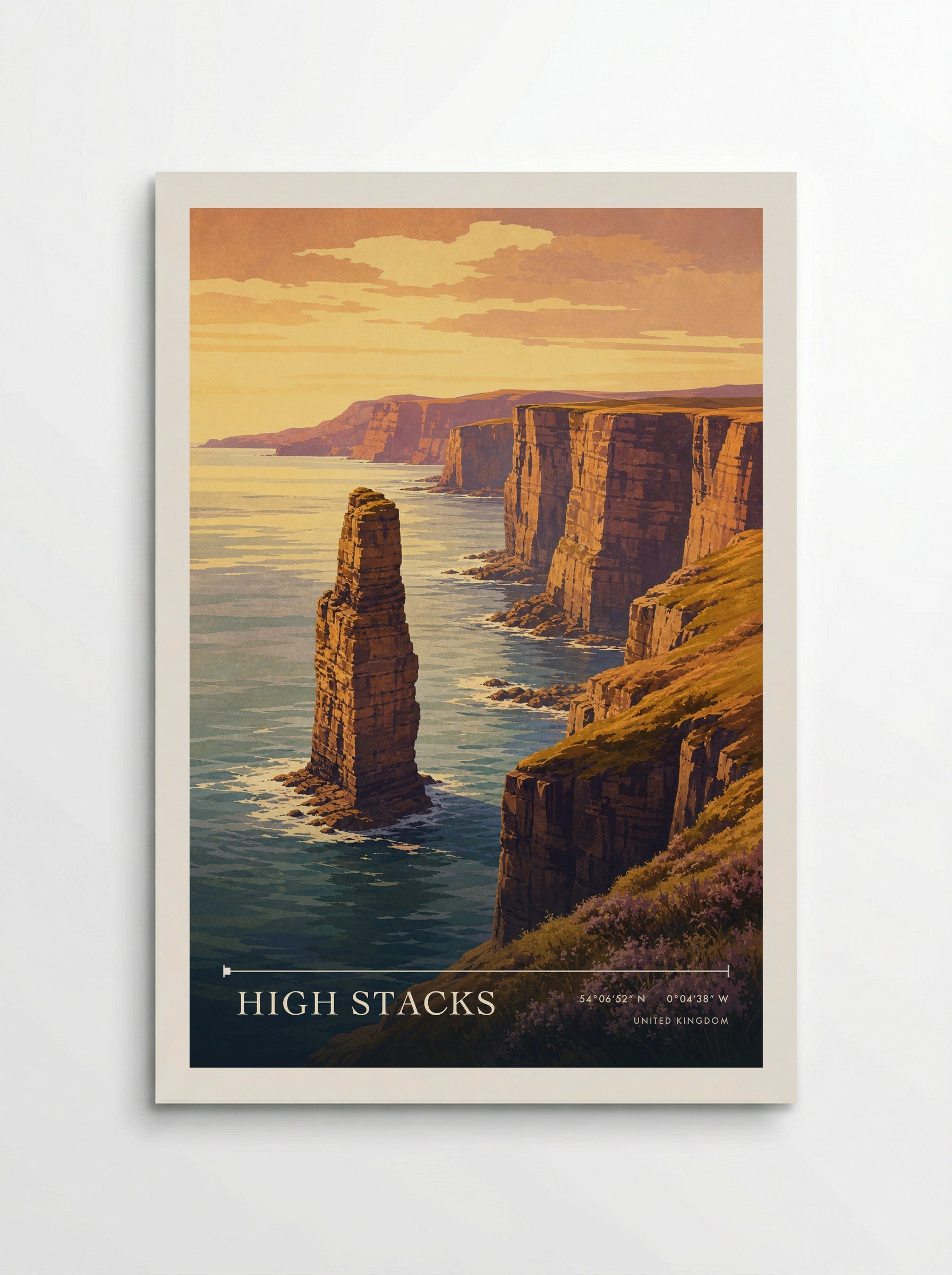 High Stacks United Kingdom Travel Poster - Poster