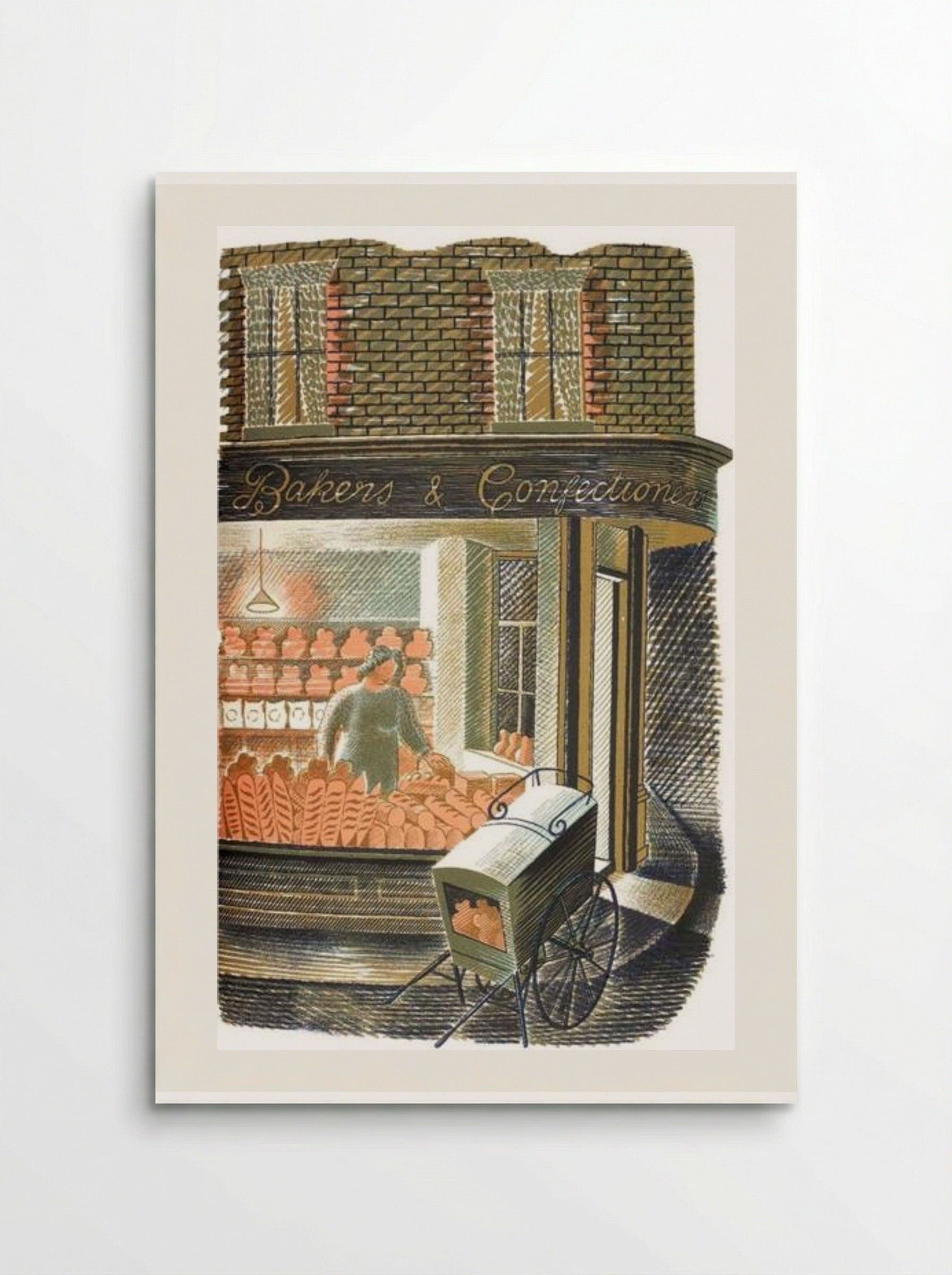 High Street: Baker and Confectioner - Eric Ravilious - Poster