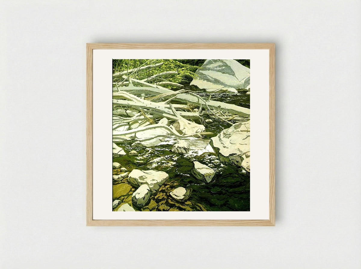 High Water Mark - Neil Welliver - Framed Print Wood
