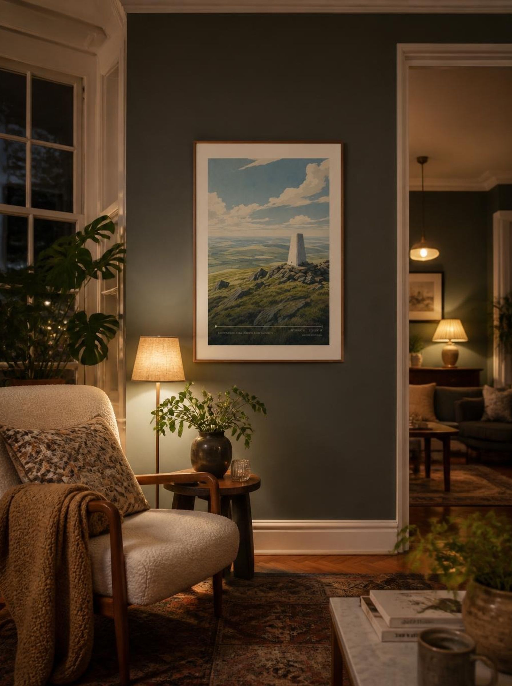Highest point: Brown Clee Hill, at 540m United Kingdom Travel Poster - Lifestyle