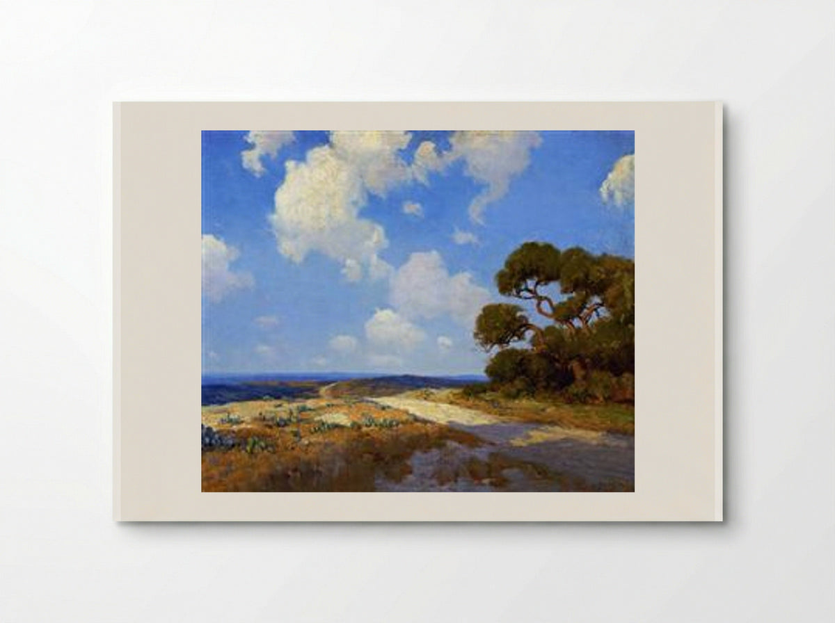 Hill Country Lane - Robert Julian Onderdonk - Poster