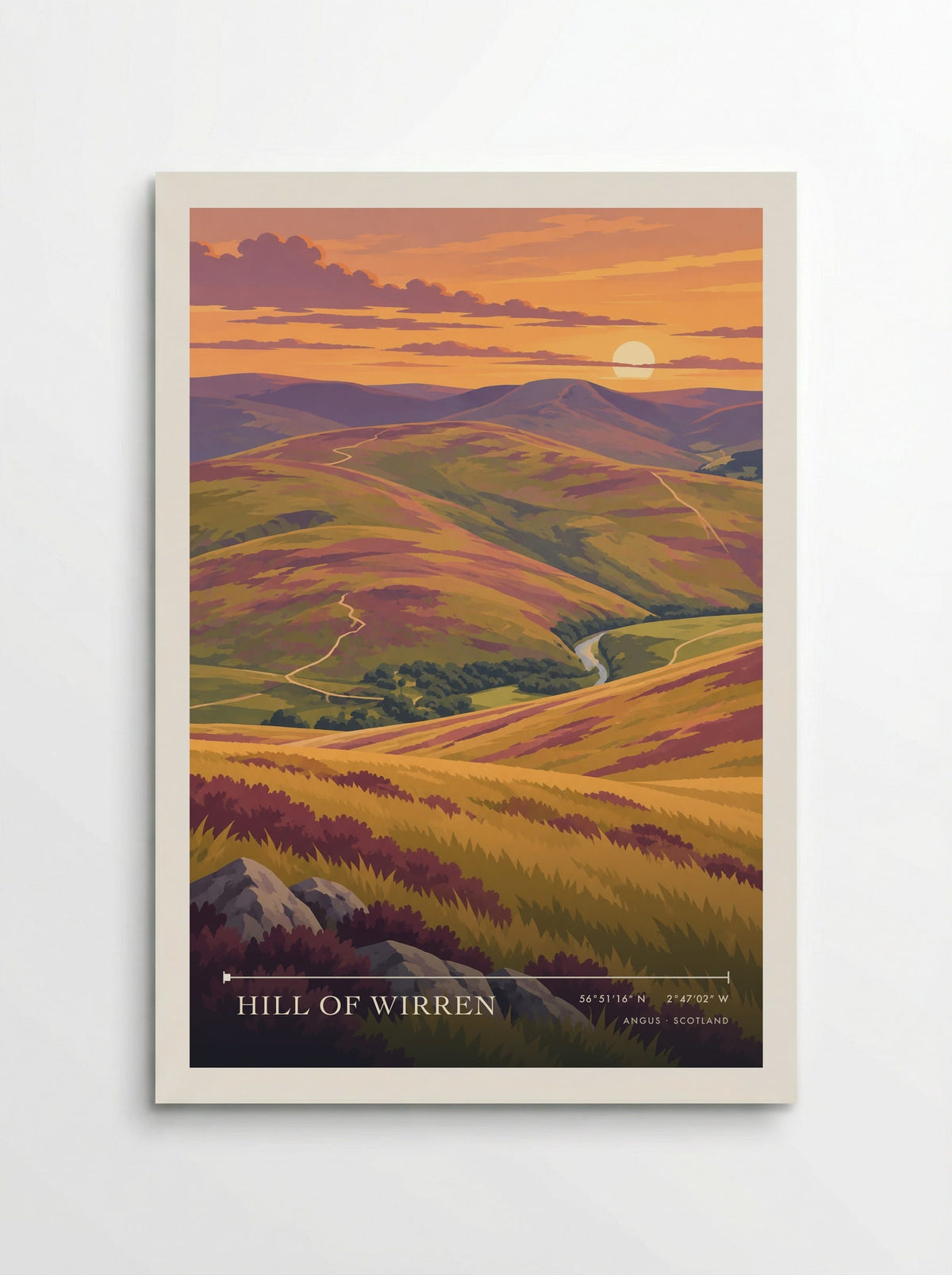 Hill of Wirren, Angus | Travel Poster - Poster
