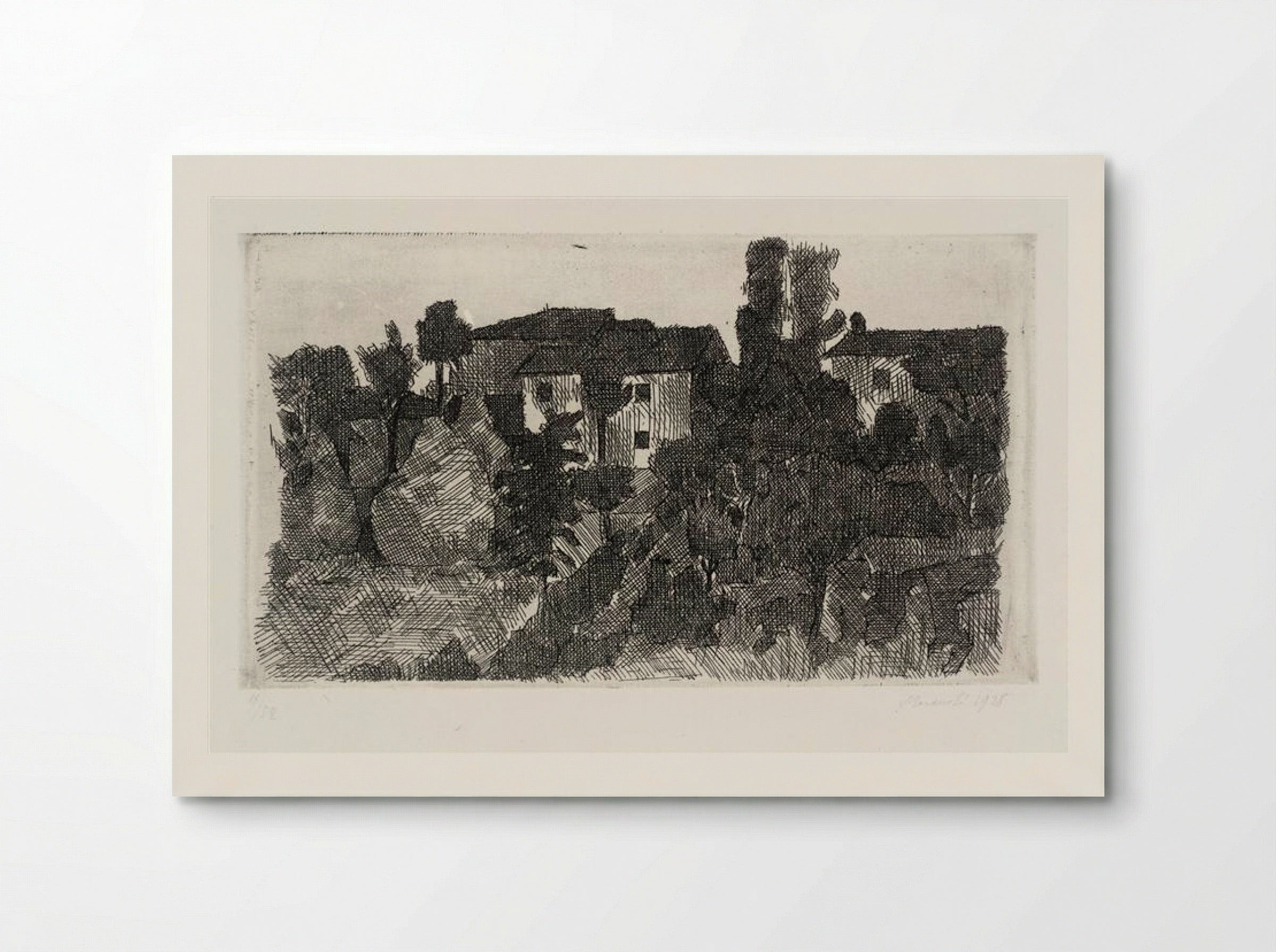 Hilltop at Evening - Giorgio Morandi - Poster
