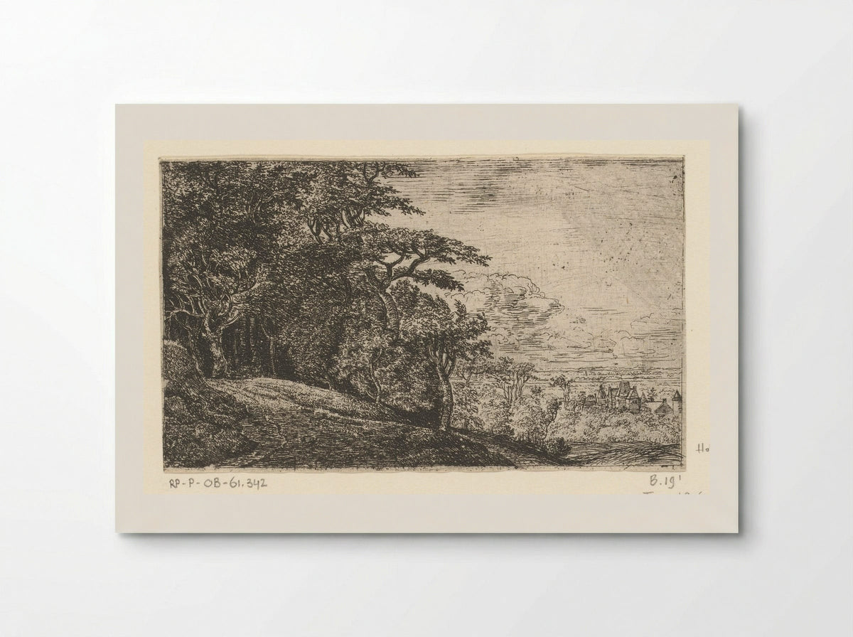 Hilly Landscape with Trees - Jan Ruyscher - Poster