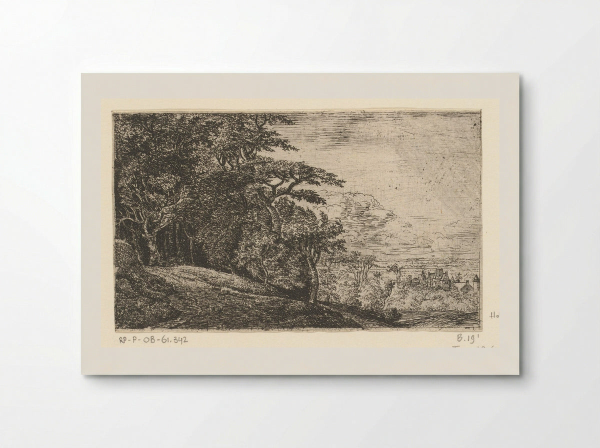 Hilly Landscape with Trees - Jan Ruyscher - Poster