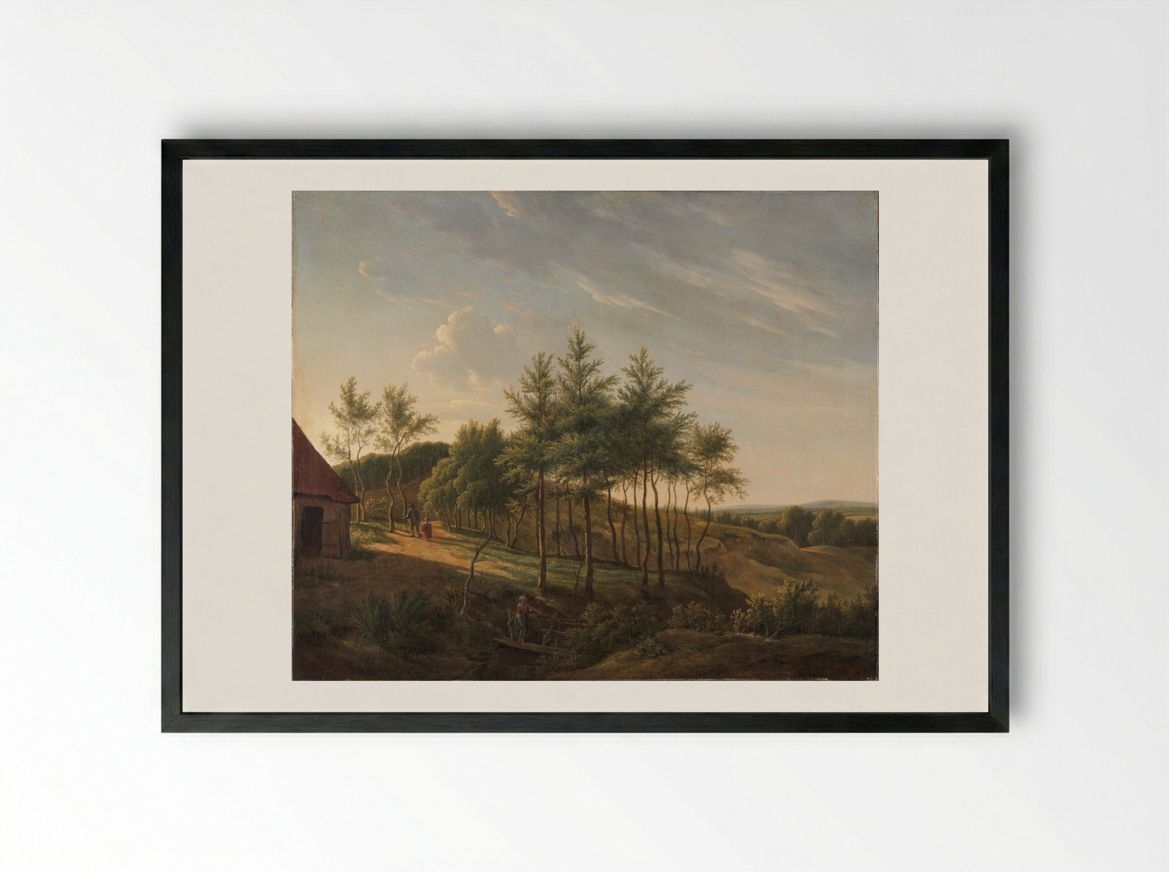 Hilly Landscape - Gerrit Jan Michaëlis - Framed Print Black