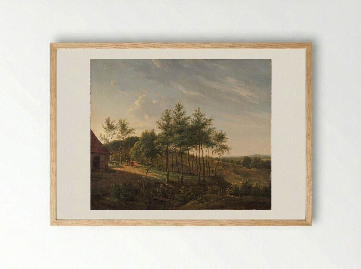 Hilly Landscape - Gerrit Jan Michaëlis - Framed Print Wood