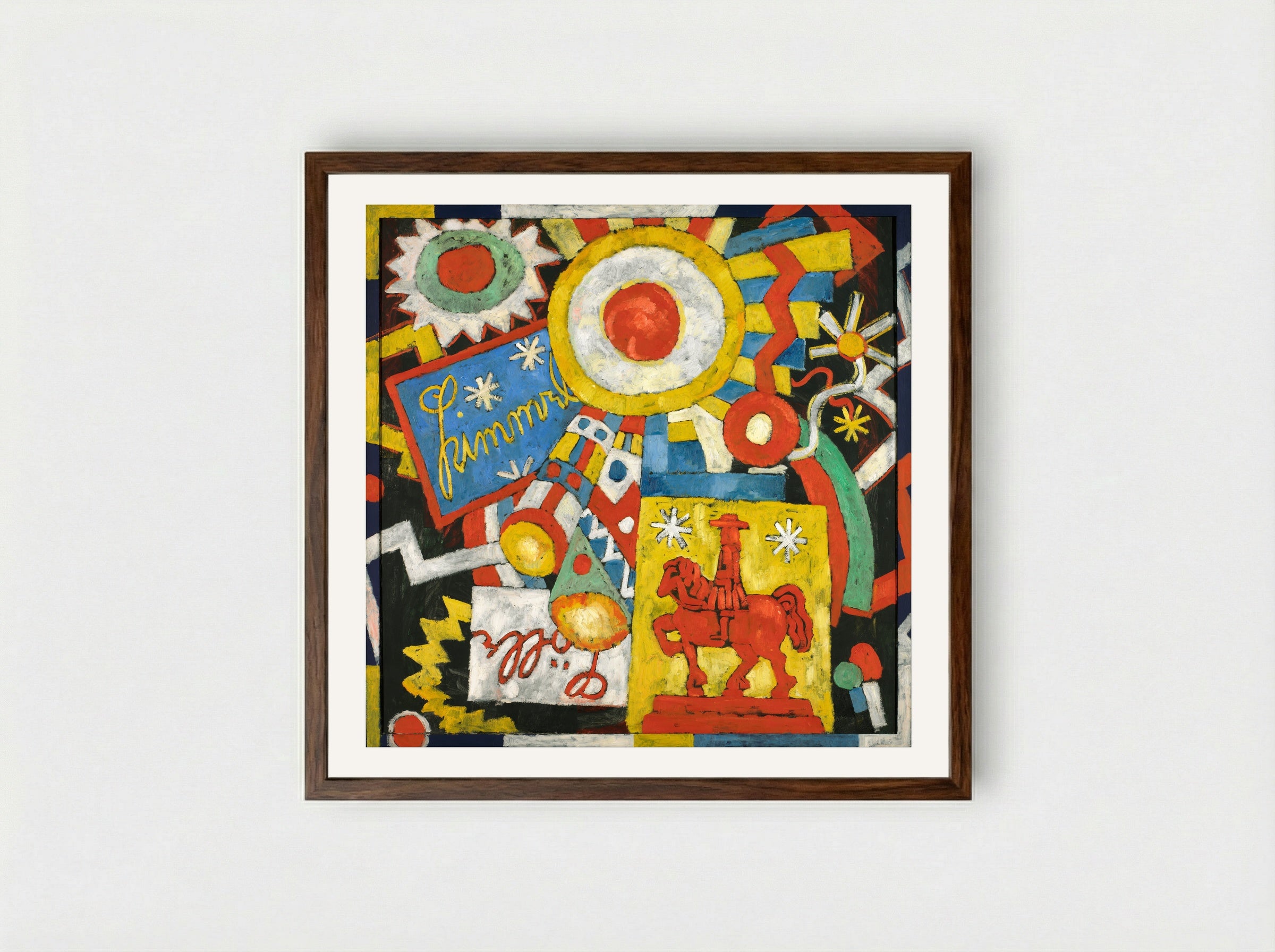 Himmel - Marsden Hartley - Framed Print Dark Wood