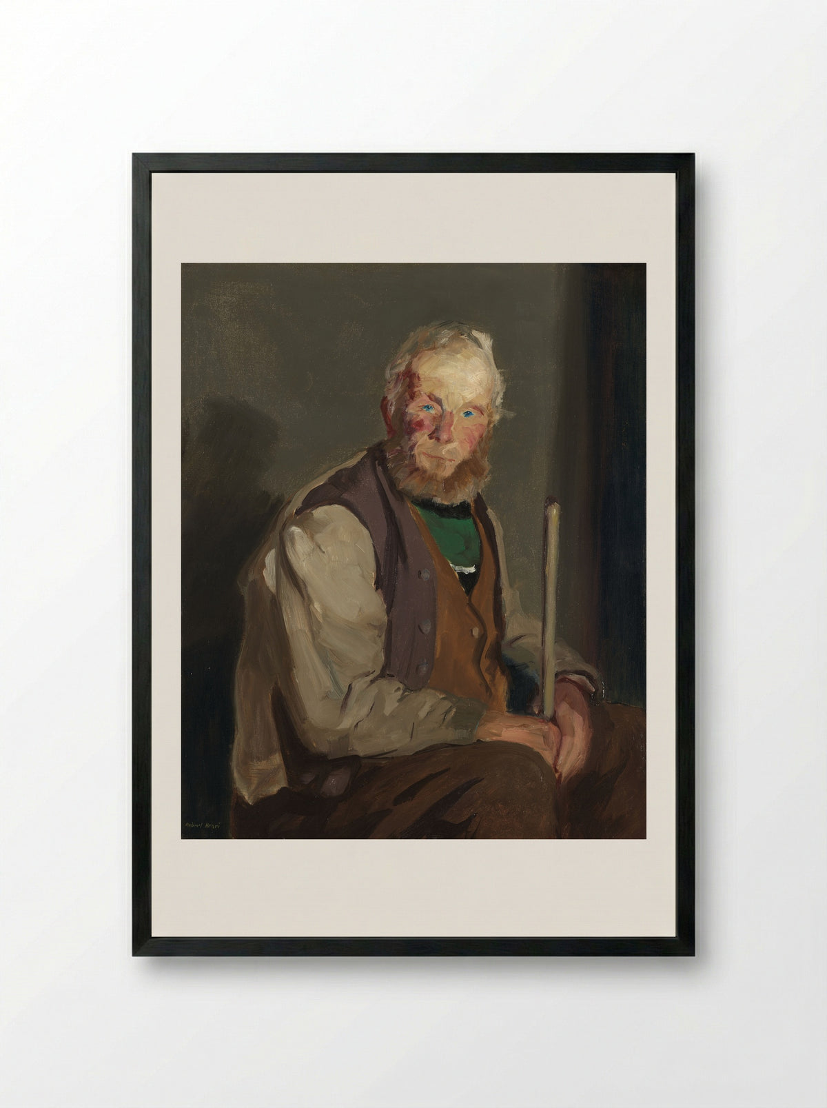 Himself (Robert Henri) - Robert Henri - Framed Print Black