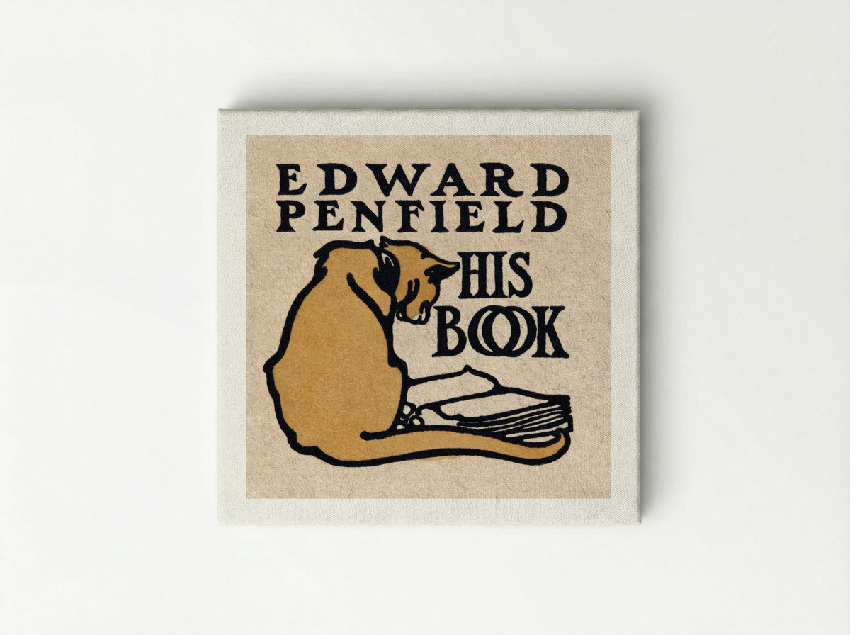 His Book - Edward Penfield - Canvas