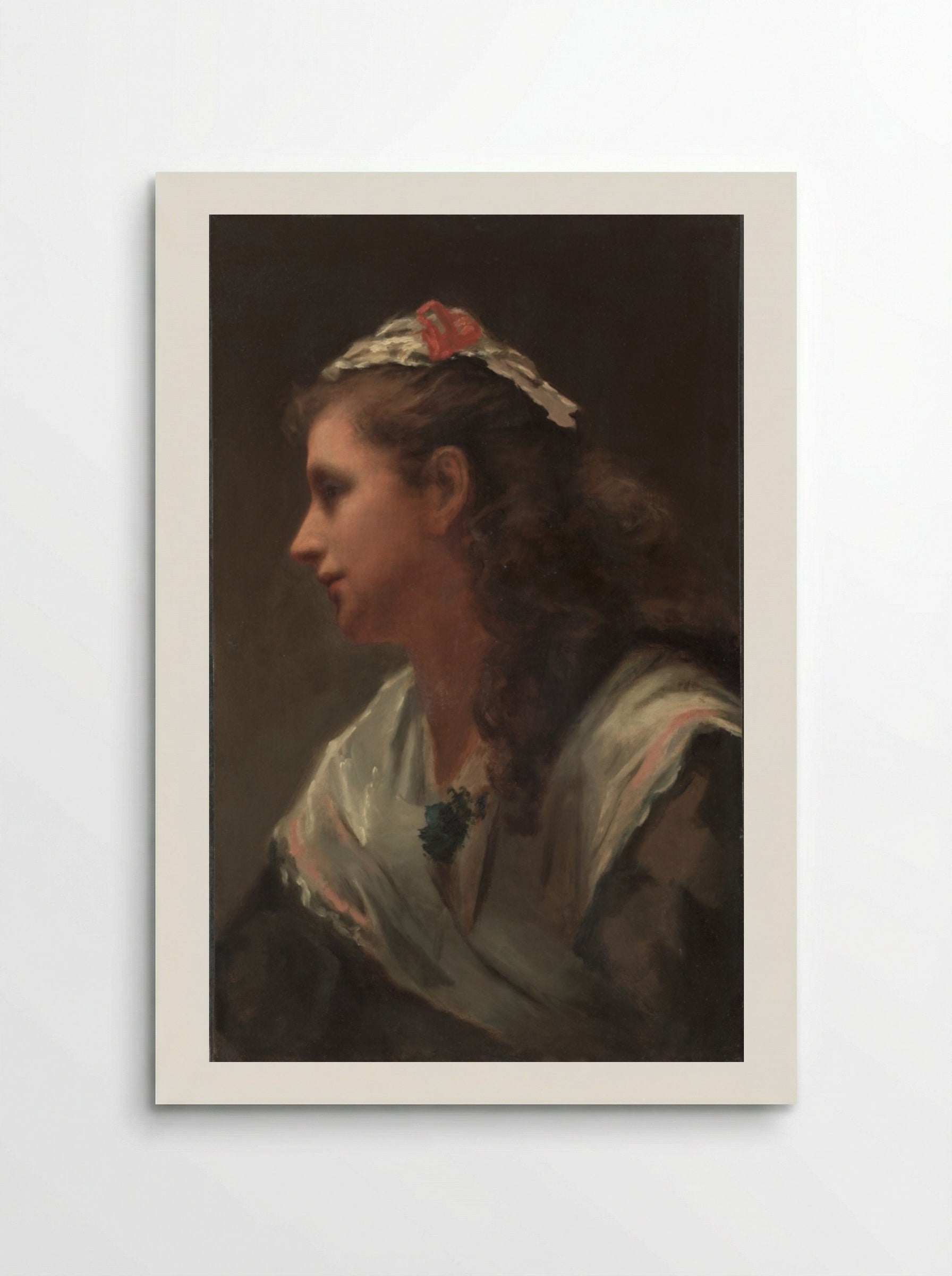His First Model-Miss Russell - William Morris Hunt - Poster