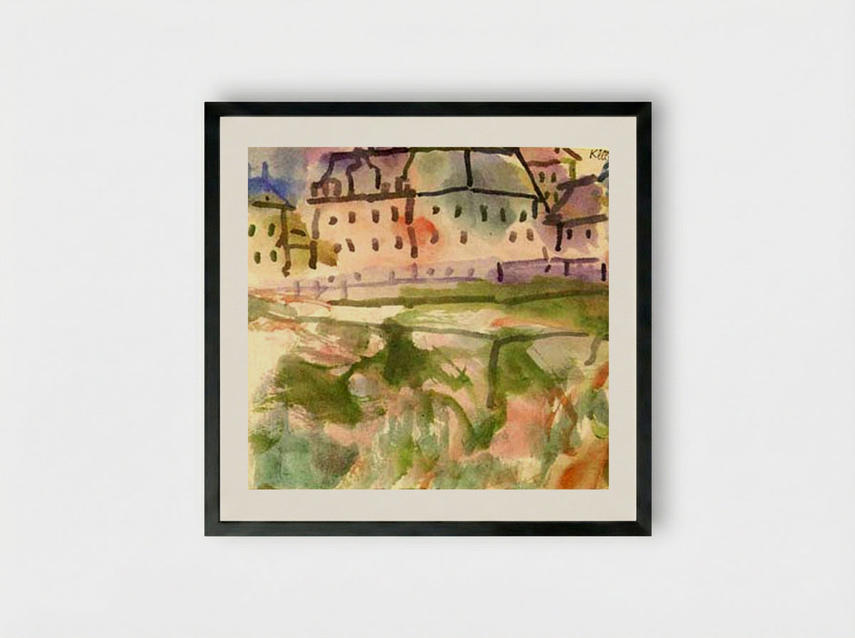Historic ground - Paul Klee - Framed Print Black