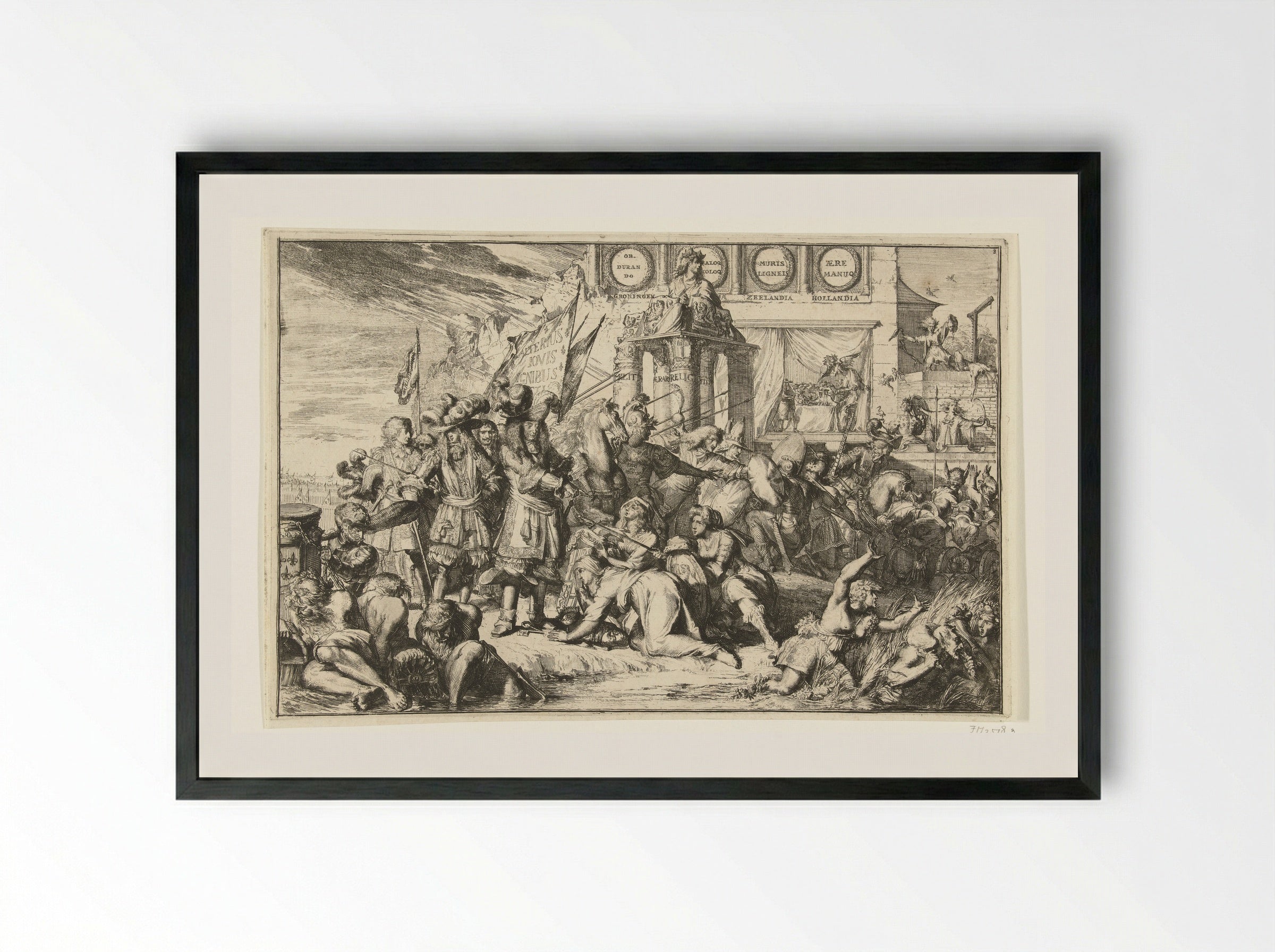 Historie van een rijksbediende in Perzië; Tijd bij de Mexicanen - Romeyn de Hooghe - Framed Print Black