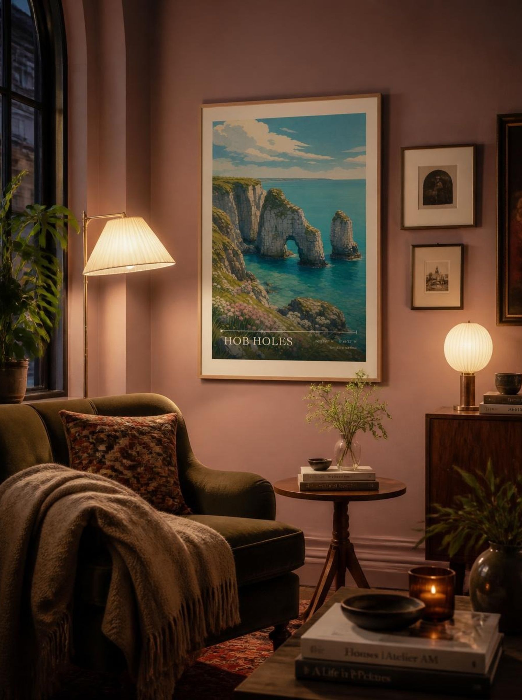 Hob Holes United Kingdom Travel Poster - Lifestyle