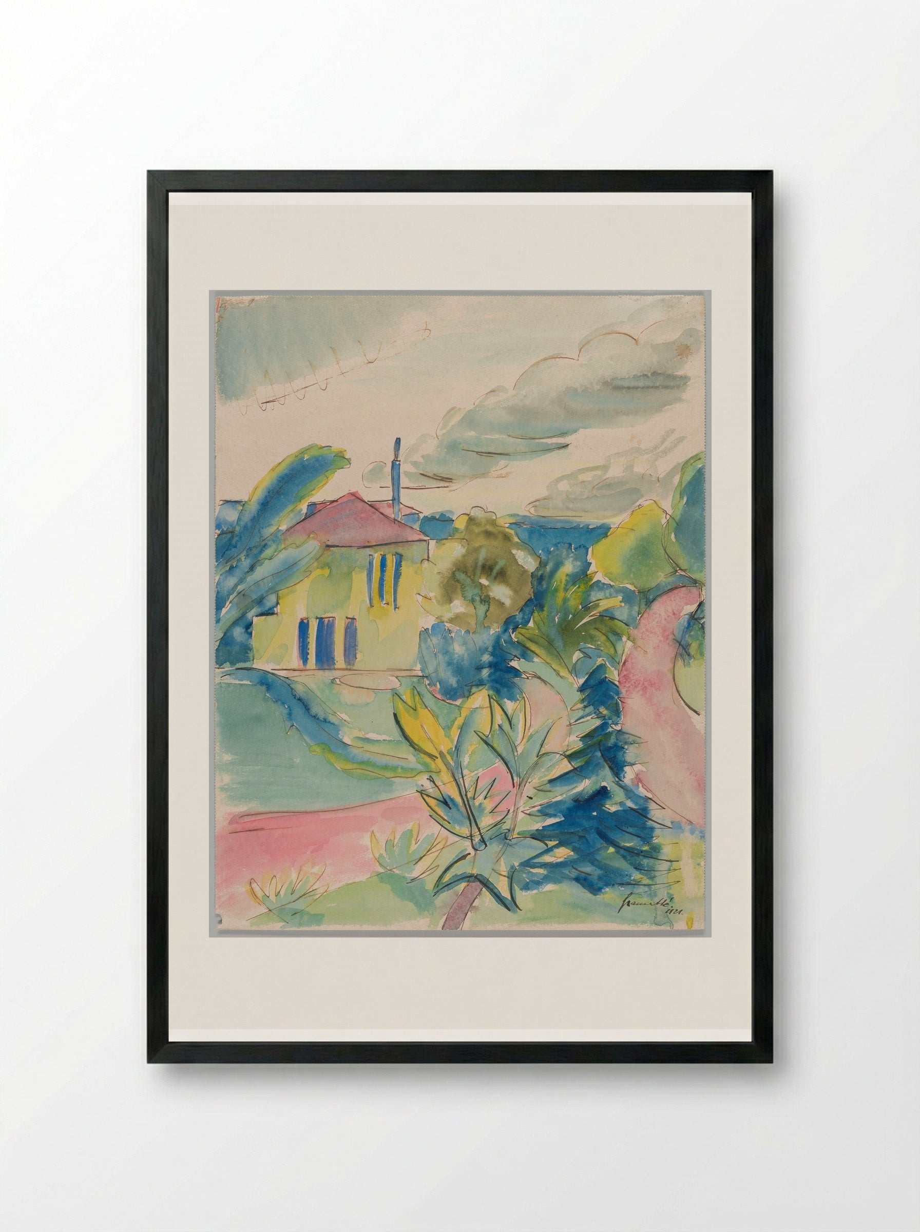 Hochkamp - Walter Gramatté - Framed Print Black
